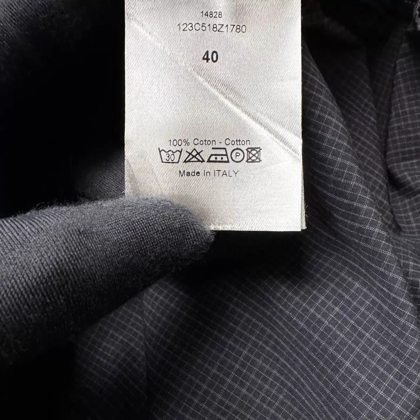 Dior Dior black gray check zip stand collar unisex shirt jacket Size S / US 4 / IT 40 - 4 Thumbnail