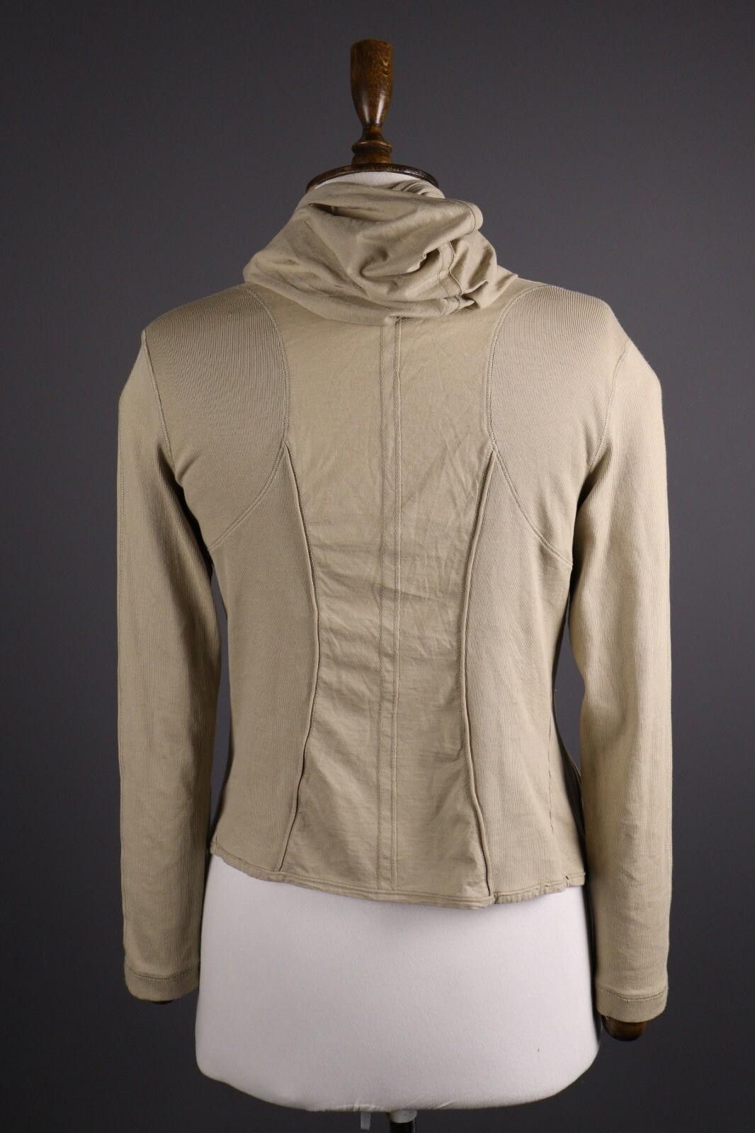 Designer Marc Cain Sport Beige Hooded Shawl Drape Sweater Size M Size M / US 6-8 / IT 42-44 - 6 Thumbnail