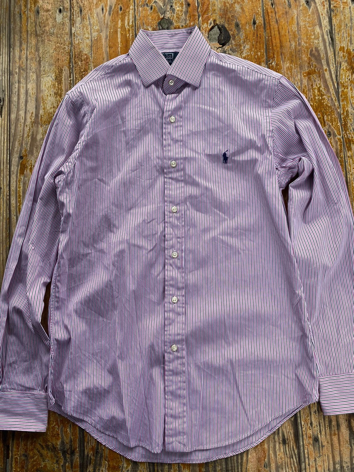 Polo Ralph Lauren Polo Ralph Luaren Stripe Long Sleeve Button Up Shirt Size M / US 6-8 / IT 42-44 - 1 Thumbnail