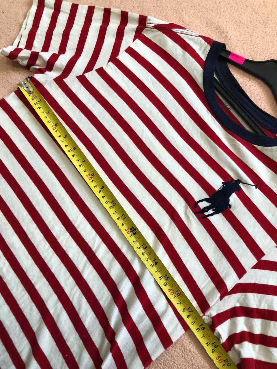 Polo Ralph Lauren Polo Ralph Lauren White Red Stripe Big Pony T-Shirt Size S Size US S / EU 44-46 / 1 - 7 Thumbnail