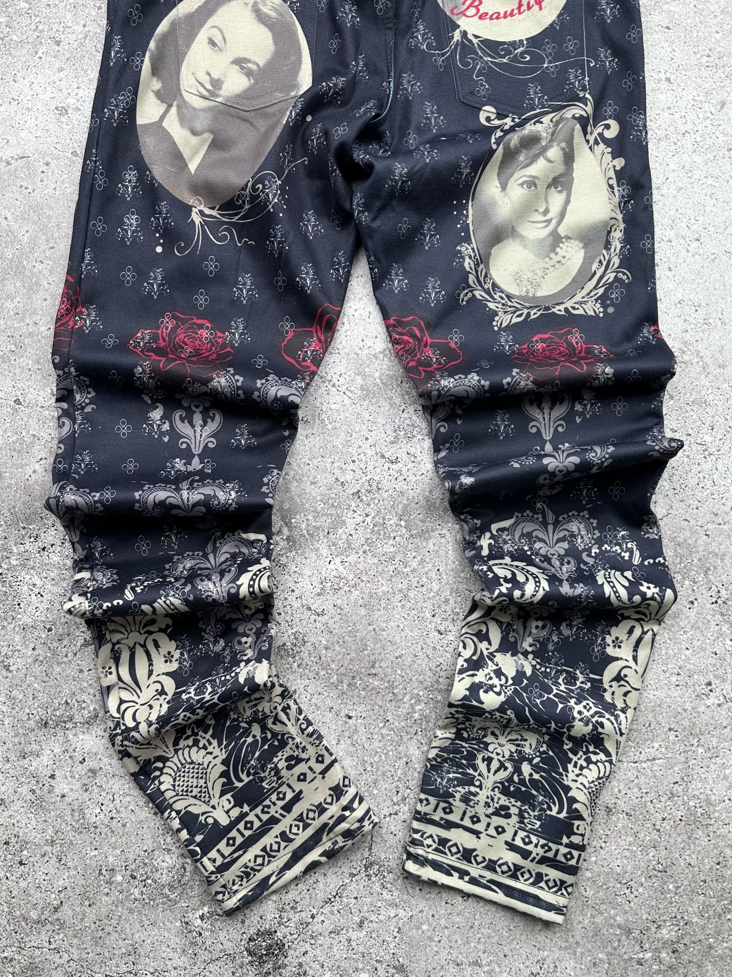 Vintage Vintage Printed Pants C541(V555) Size 26" / US 2 / IT 38 - 6 Thumbnail