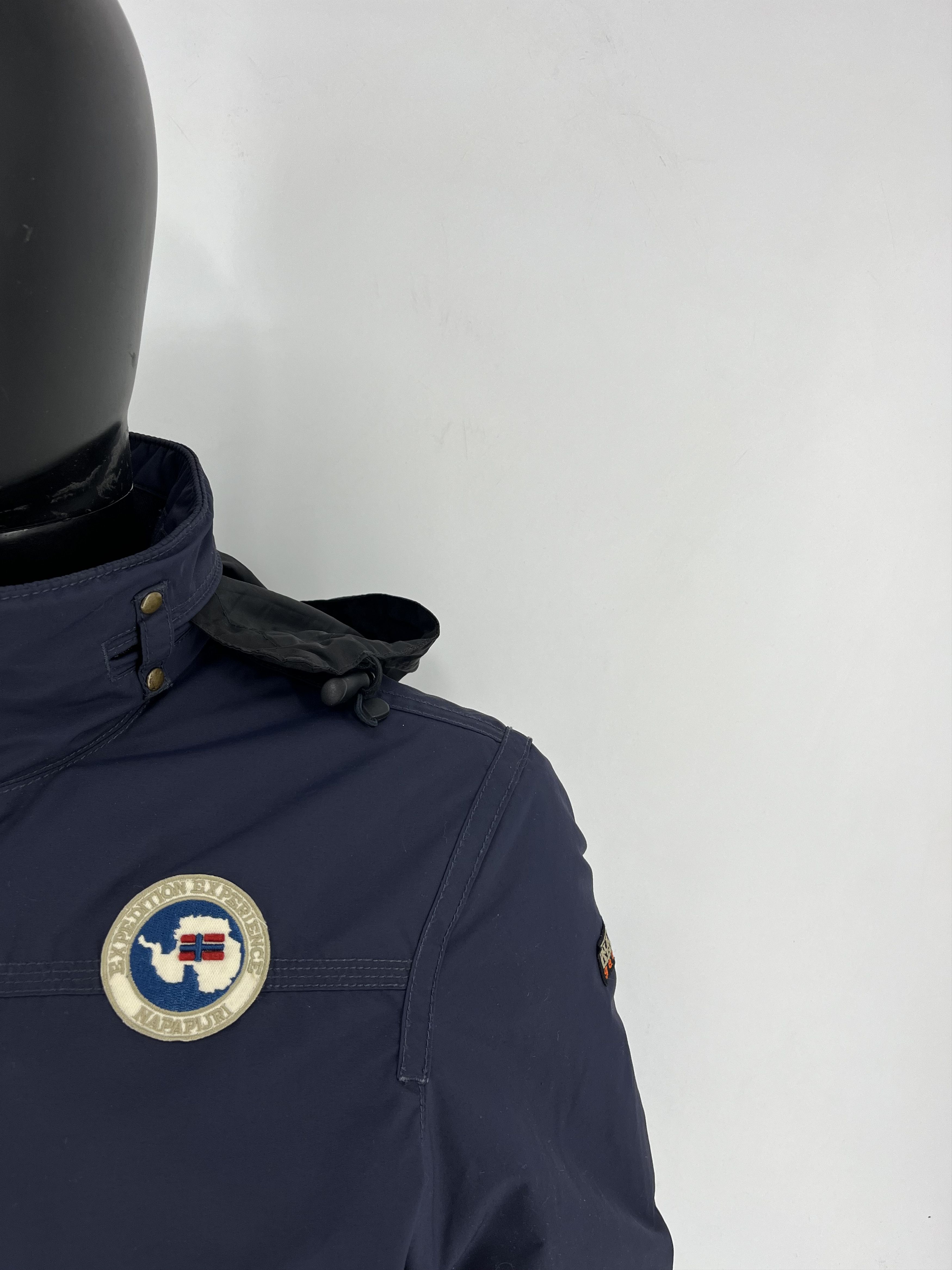 Napapijri Vintage NAPAPIJRI GEOGRAPHIC Embroiderd Logo Hooded Bomber Size US M / EU 48-50 / 2 - 6 Thumbnail