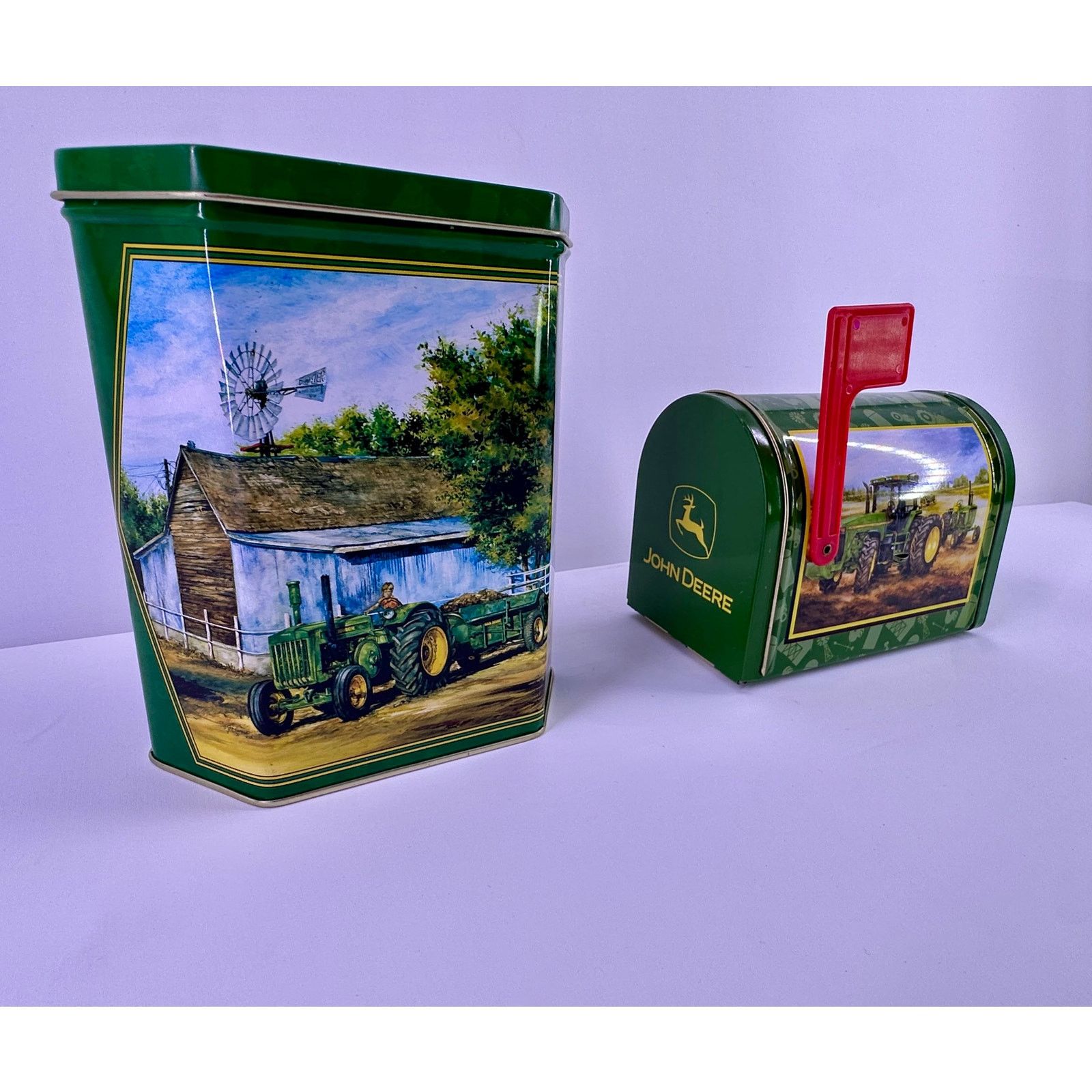John Deere John Deere Mini Collection Mail Box & hexagon tin D Tractor Size ONE SIZE - 3 Thumbnail