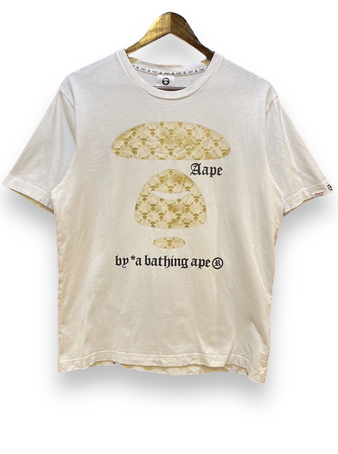 image of Aape Apunvs Tee in White, Men's (Size Medium)