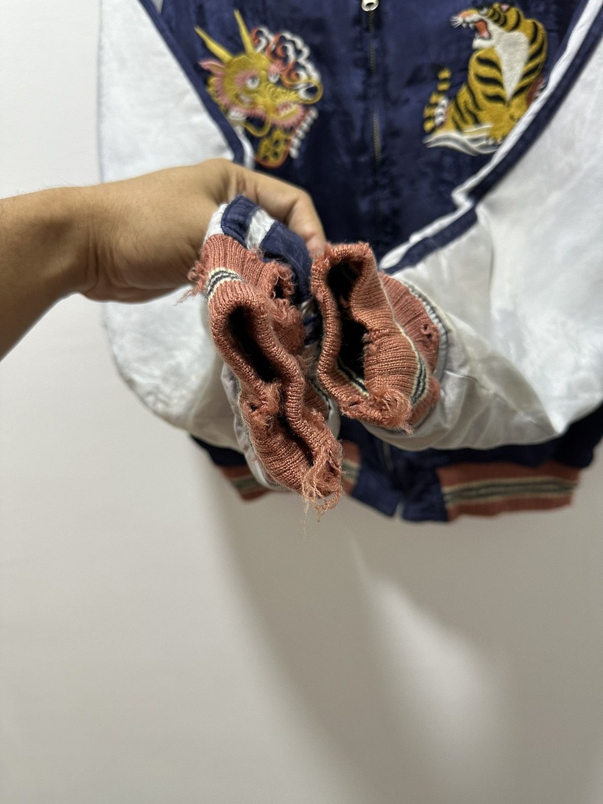 Vintage Vintage Sukajan Jacket Embroidery Tiger And Dragon Distress Size US M / EU 48-50 / 2 - 8 Thumbnail