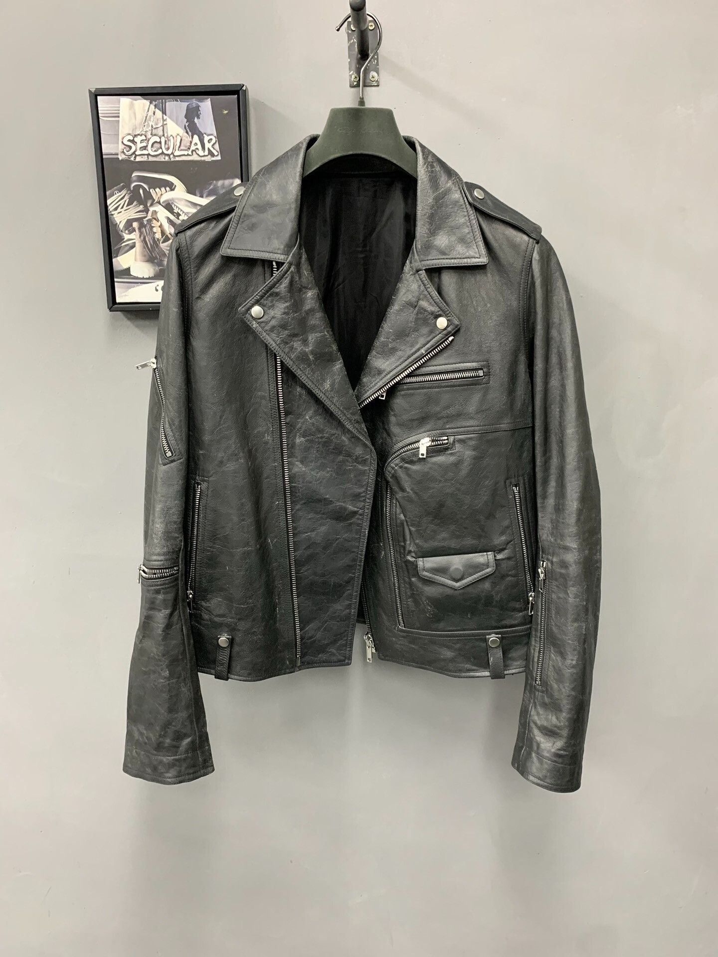 Rick Owens rick owens bauhaus leather motorcycle jacket Size US L / EU 52-54 / 3 - 1 Thumbnail