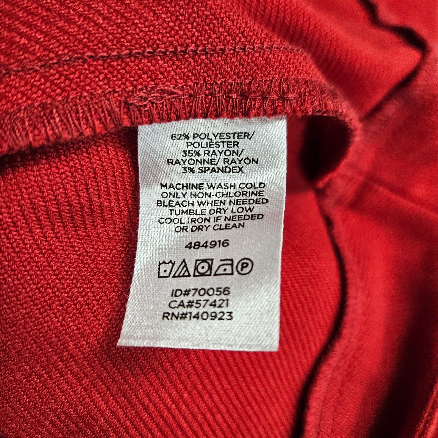 Loft VINTAGE LOFT Ann Taylor SKIRT, Pencil, Red, Size 4, Zip, Solid, Short, Womens Size 27" / US 4 / IT 40 - 3 Thumbnail