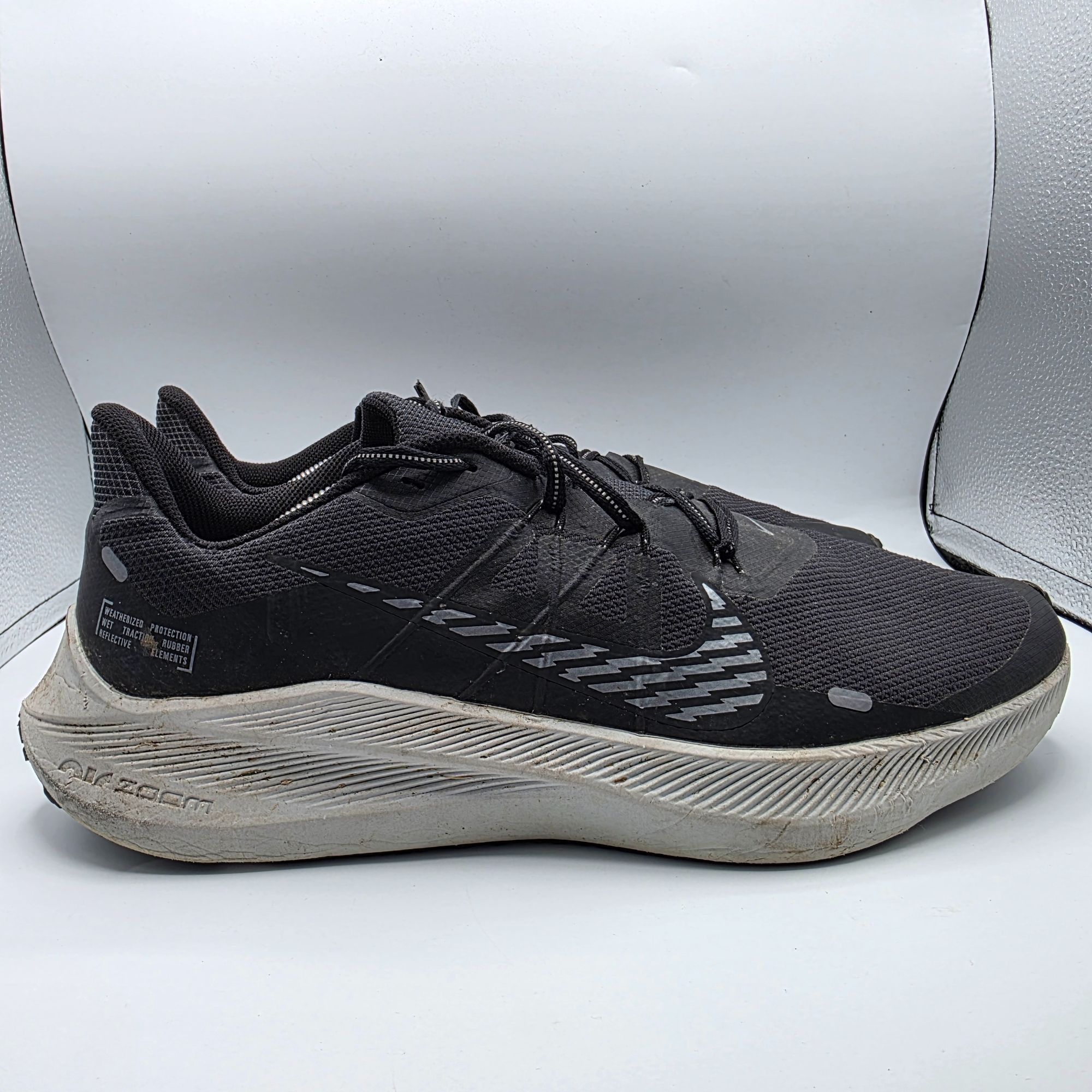 Nike Nike Winflo 7 Shield Mens Size 13 Black White Athletic Shoes Size US 13 / EU 46 - 12 Thumbnail
