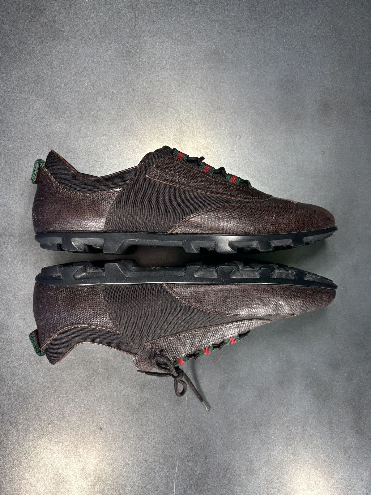 Gucci Gucci F/W 2005 Shoes Leather Sneakers GATs Cleat Soccer Foot Size US 10.5 / EU 43-44 - 15 Thumbnail