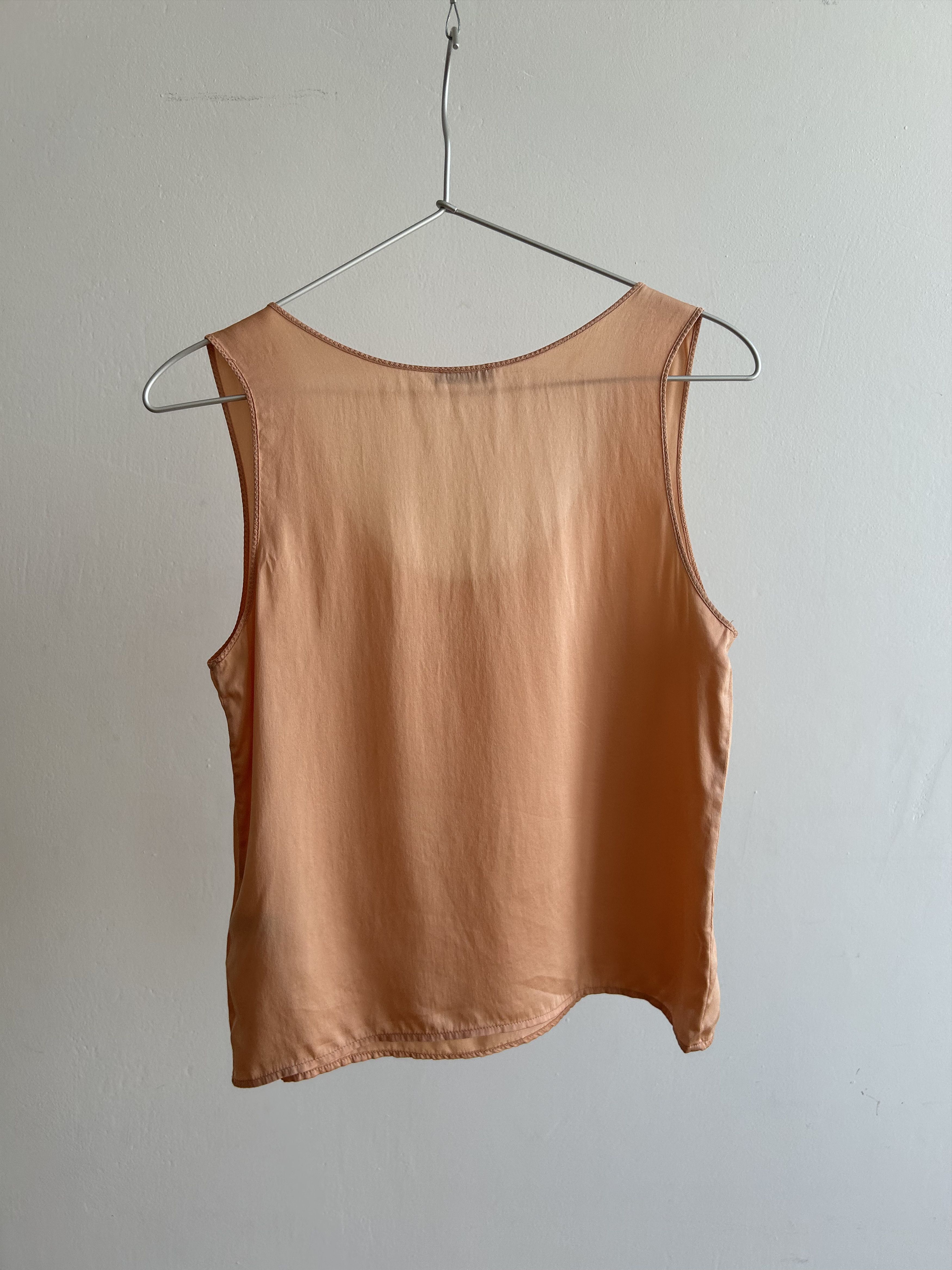 Bottega Veneta BOTTEGA VENETA Tank Top Silk Shirt Vintage S0142 Size S / US 4 / IT 40 - 2 Thumbnail