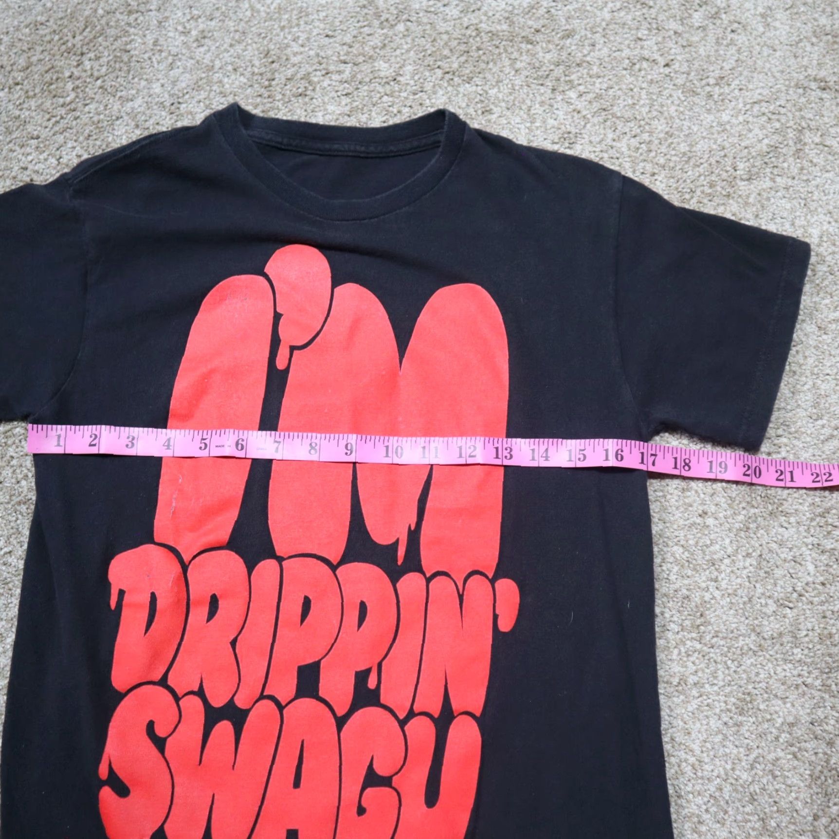 Vintage I'm Drippin' Swag Tee Black Men's Size S Small T-Shirt Crew Neck Short Sleeve Graphic Tee sample? Size US S / EU 44-46 / 1 - 2 Thumbnail