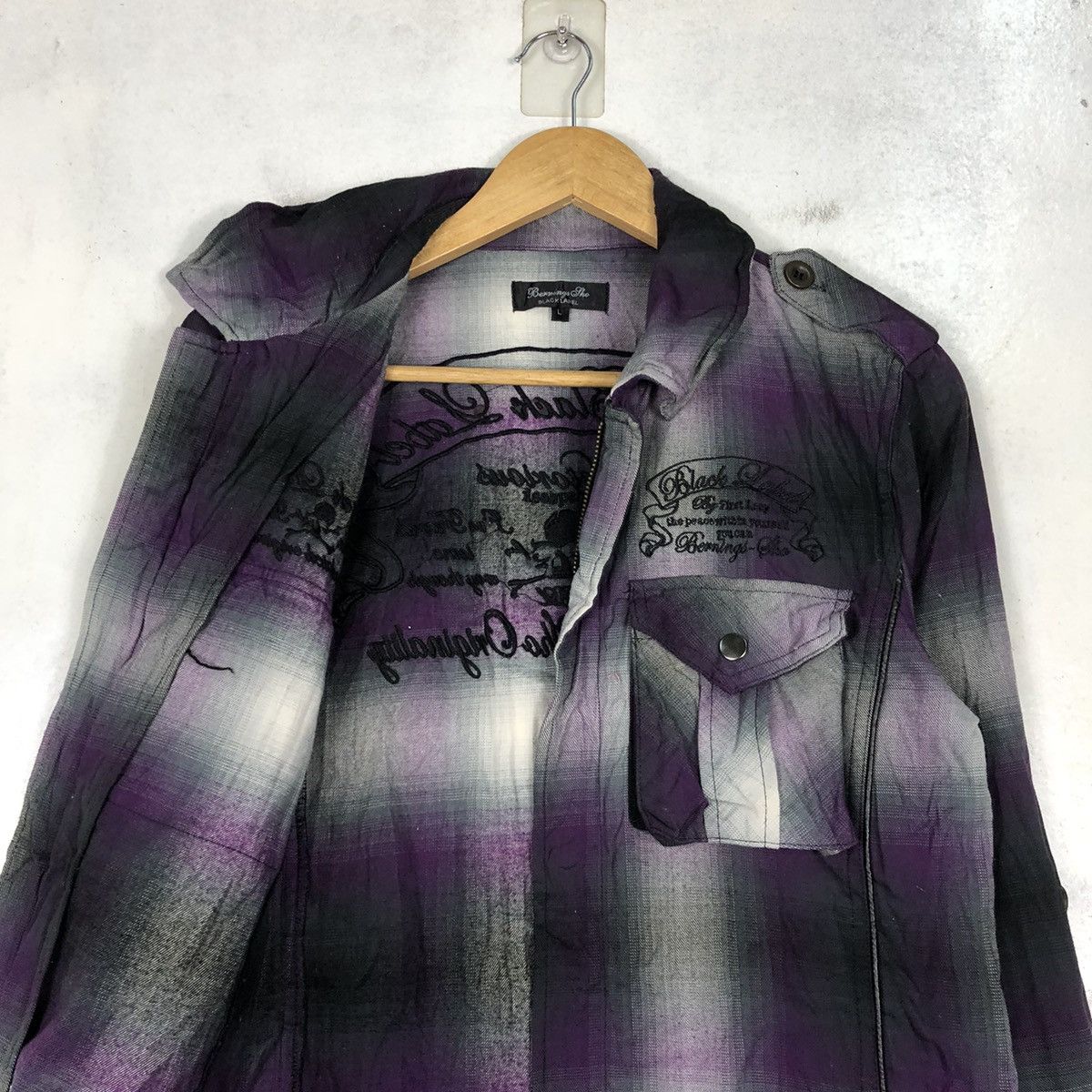 If Six Was Nine × Japanese Brand Black Label Punk Flannel Crazy Design Size US M / EU 48-50 / 2 - 10 Thumbnail