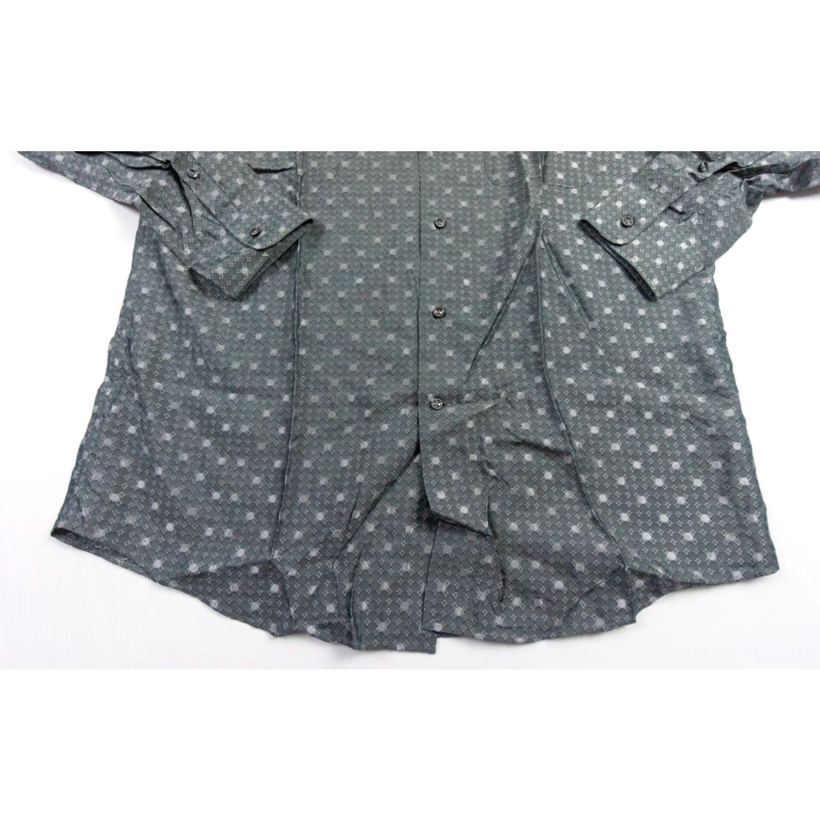 Zanella Zanella Button Up Shirt Mens XL Gray Long Sleeve Collared Preppy Workwear Size US XL / EU 56 / 4 - 3 Thumbnail