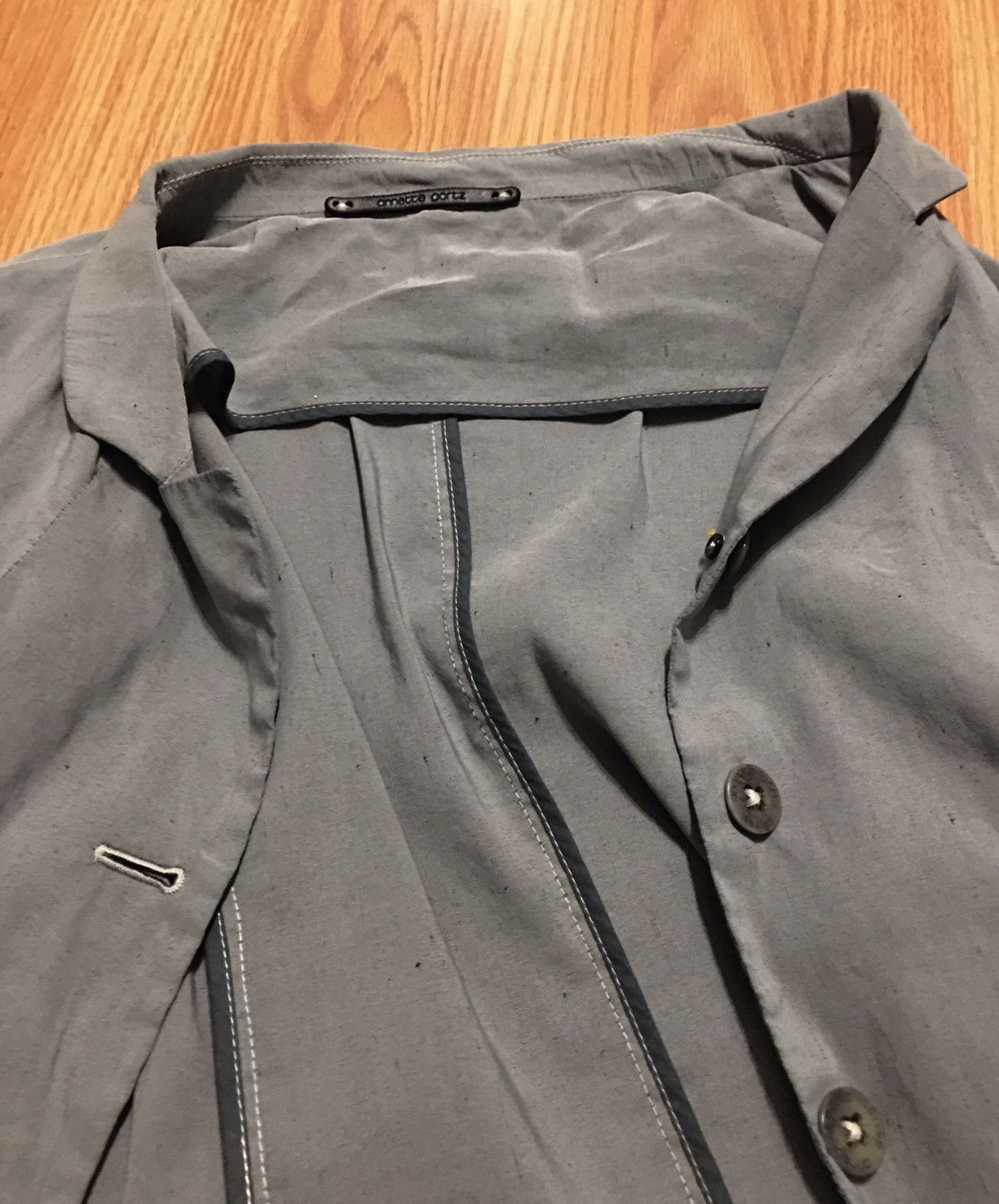 Annette Gortz Annette Gortz Linen Grey Coat Jacket Size EU 34 Size S / US 4 / IT 40 - 7 Thumbnail