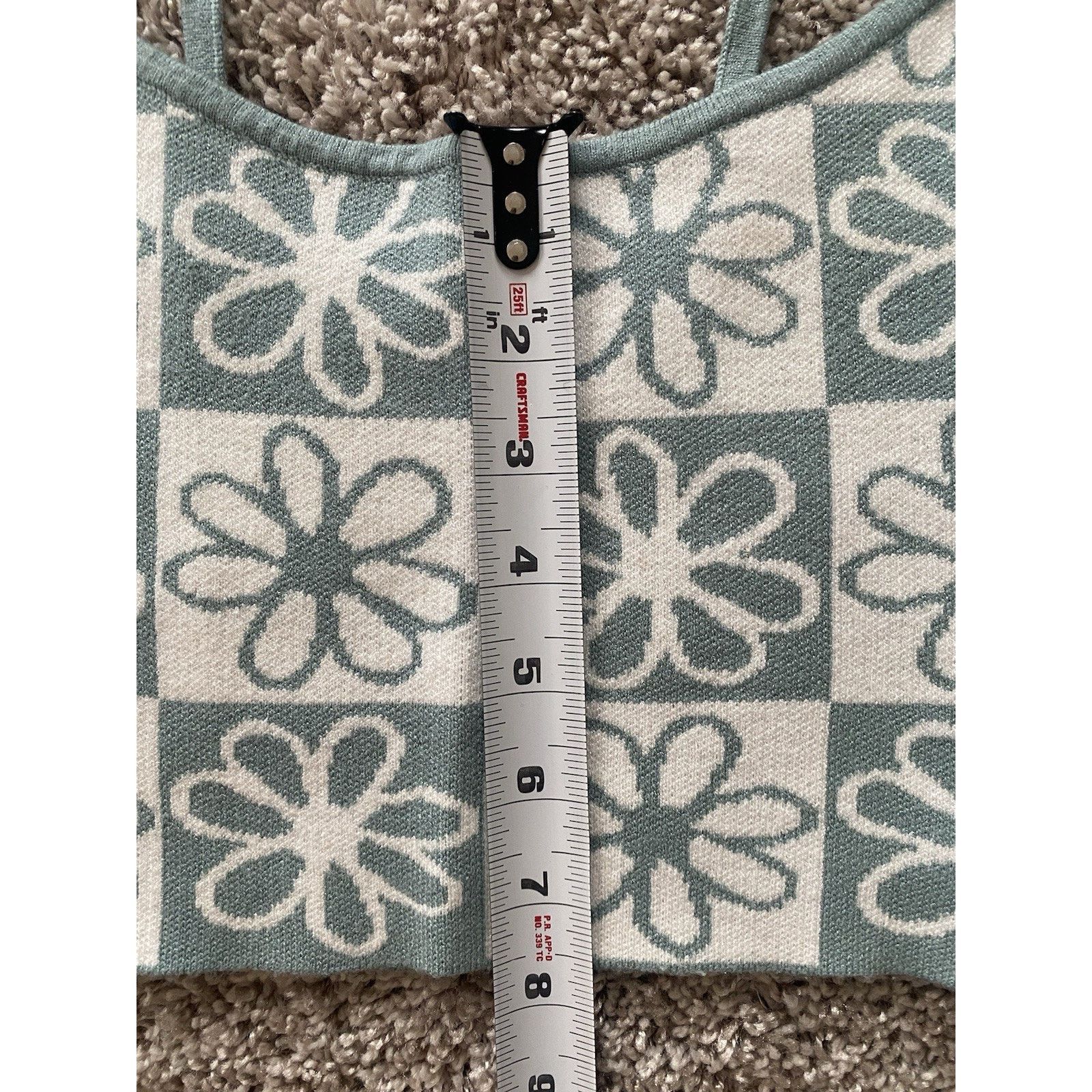 Pacsun PacSun Woman Knit Tank Top Mint Green and White, XS Size XS / US 0-2 / IT 36-38 - 4 Thumbnail