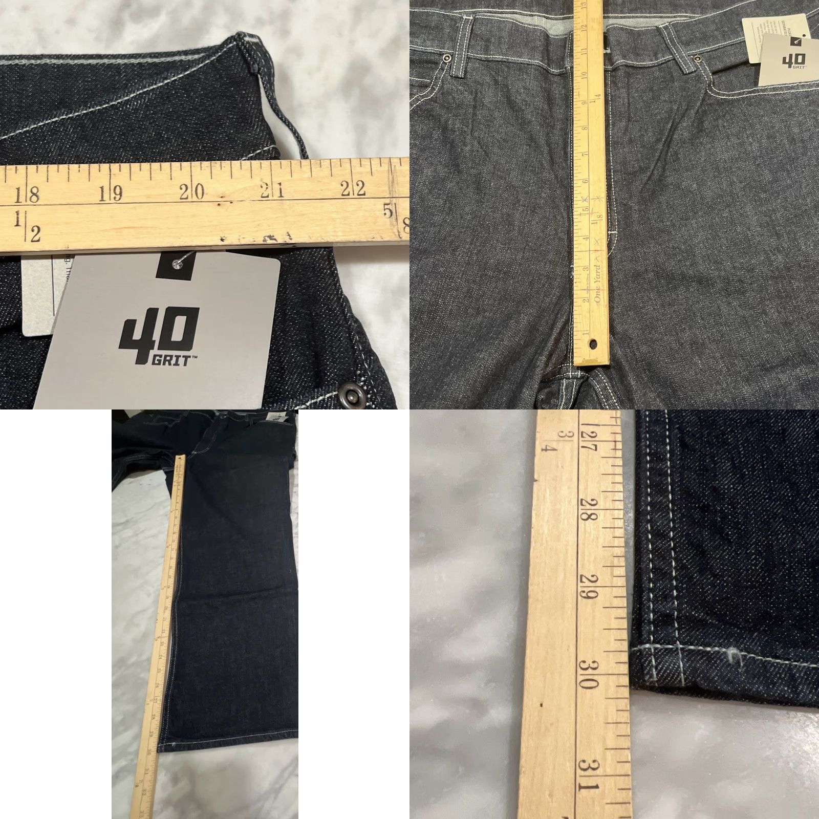 DULUTH 40 Grit Carpenter Blue Jeans Pants Men 44x30 Slim Fit Flex Blue NWT