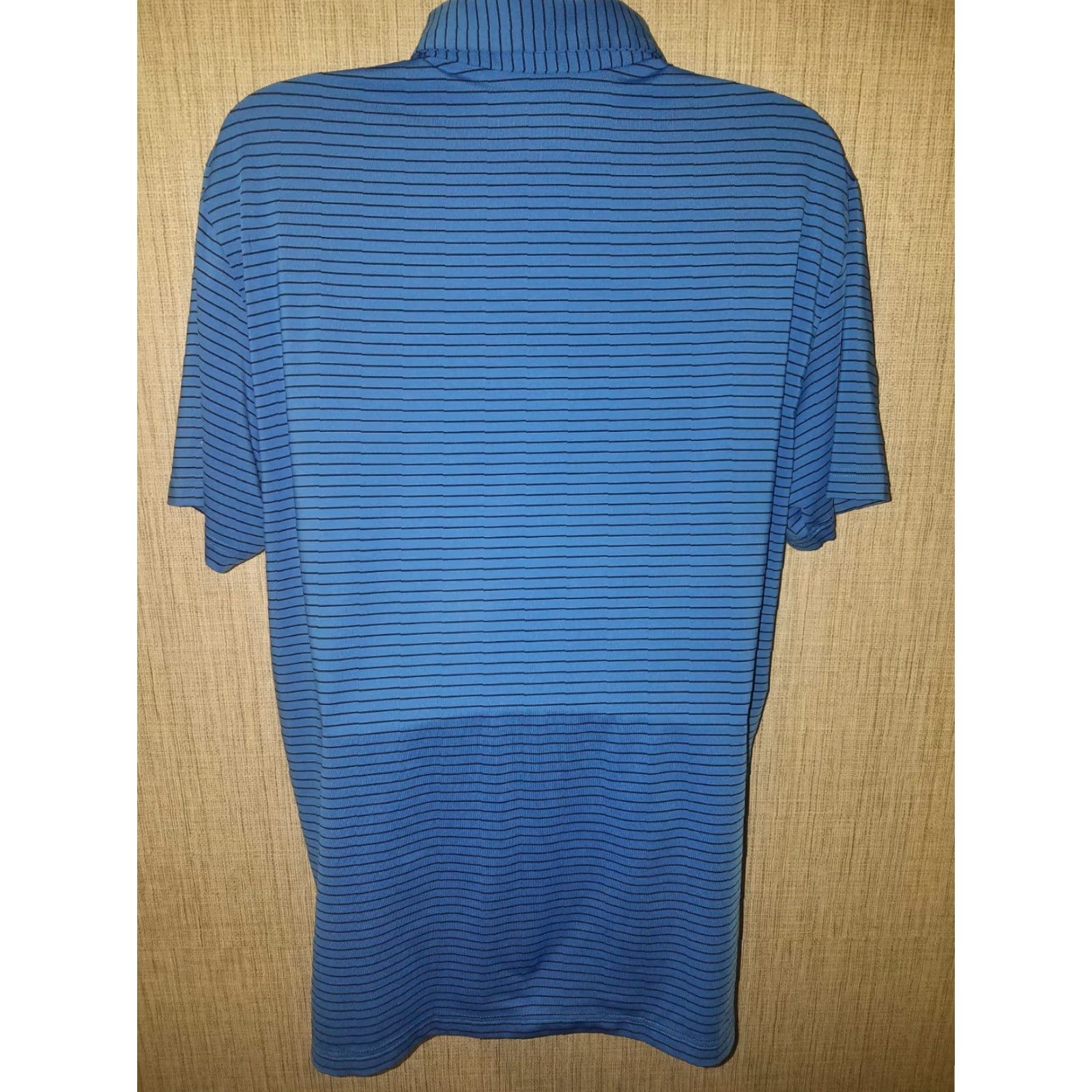 Under Armour UNDER ARMOUR HeatGear Golf Polo Blue Striped Mens 2XL Size US XXL / EU 58 / 5 - 5 Thumbnail