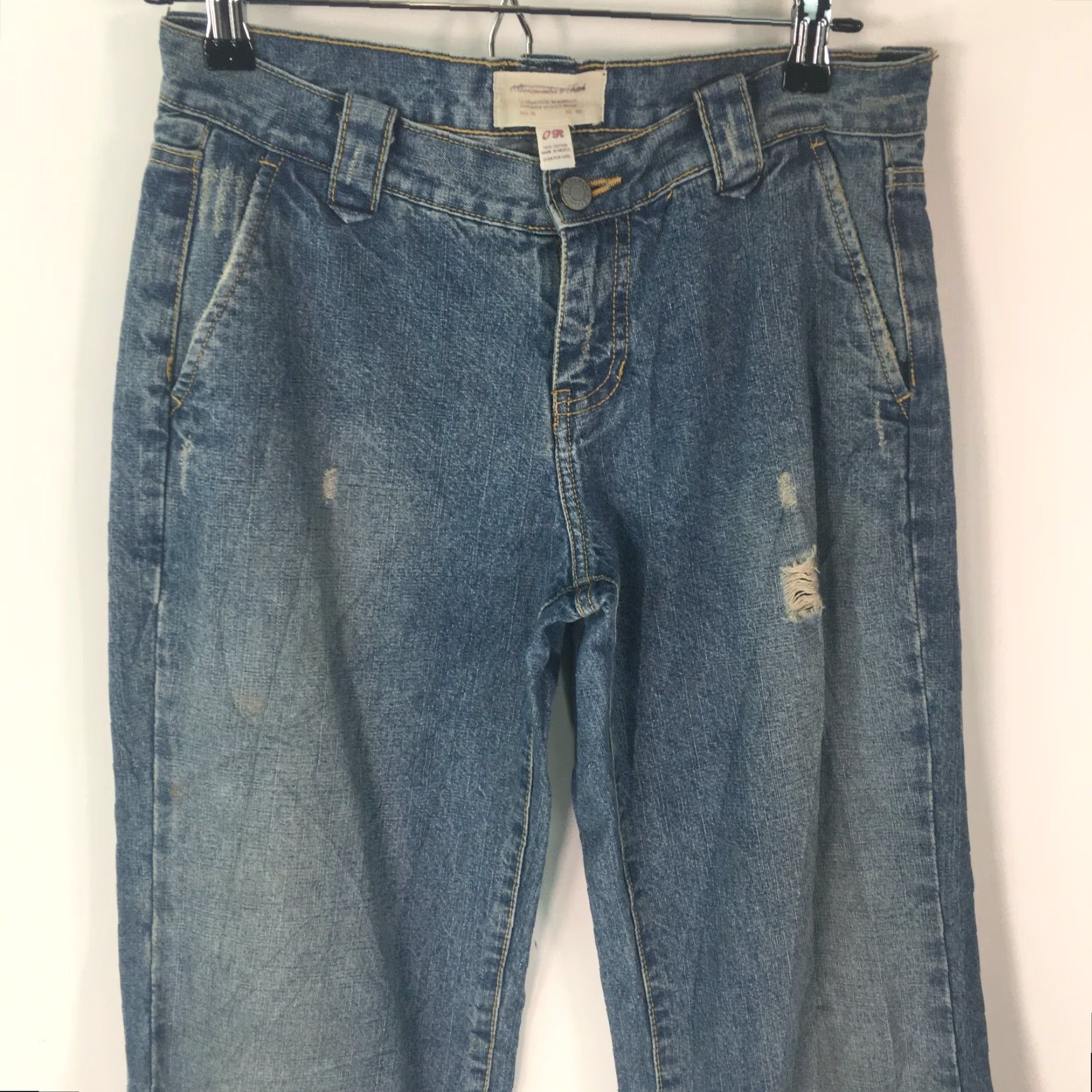 Abercrombie & Fitch Abercrombie & Fitch Womens Jeans Casual Flat Front Straight Blue Denim Size 0 R Pant Size 25" / US 0 / IT 36 - 4 Thumbnail