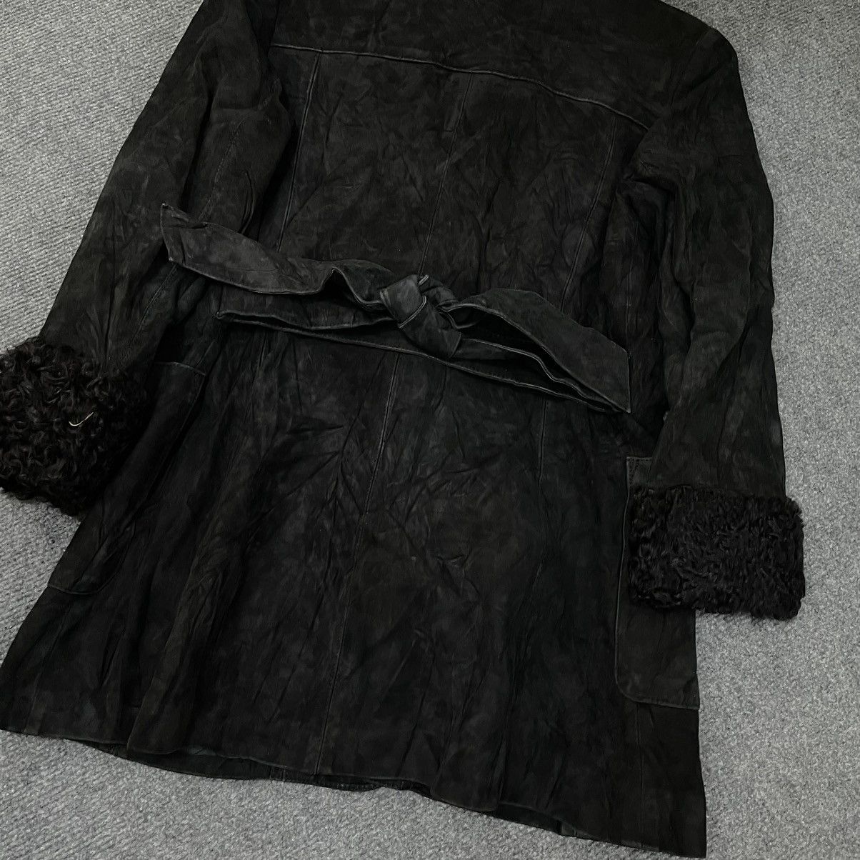 Genuine Leather × Japanese Brand × Vintage Crazy Horse Shephard Black Suede Leather Jacket Size US XS / EU 42 / 0 - 6 Thumbnail