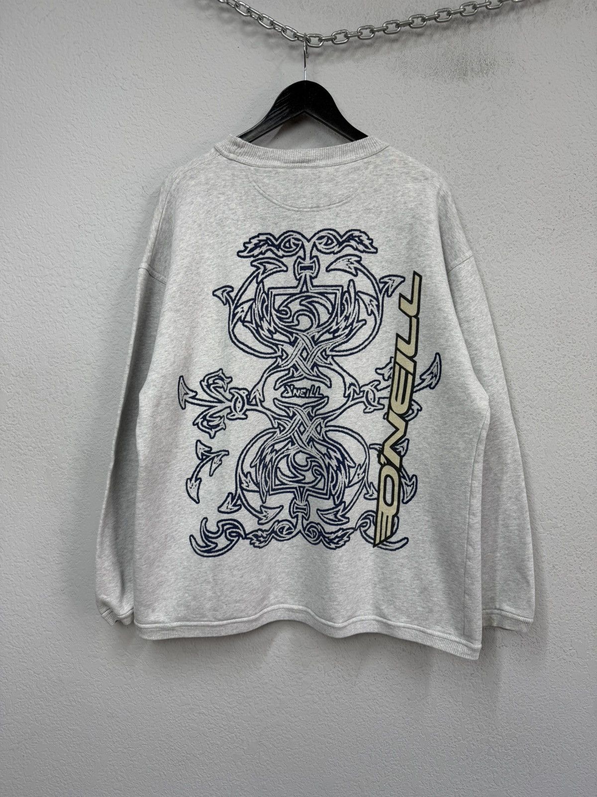 If Six Was Nine Vintage O’neill 90’s Sweatshirt Big Logo Y2K Gray Size US L / EU 52-54 / 3 - 1 Thumbnail