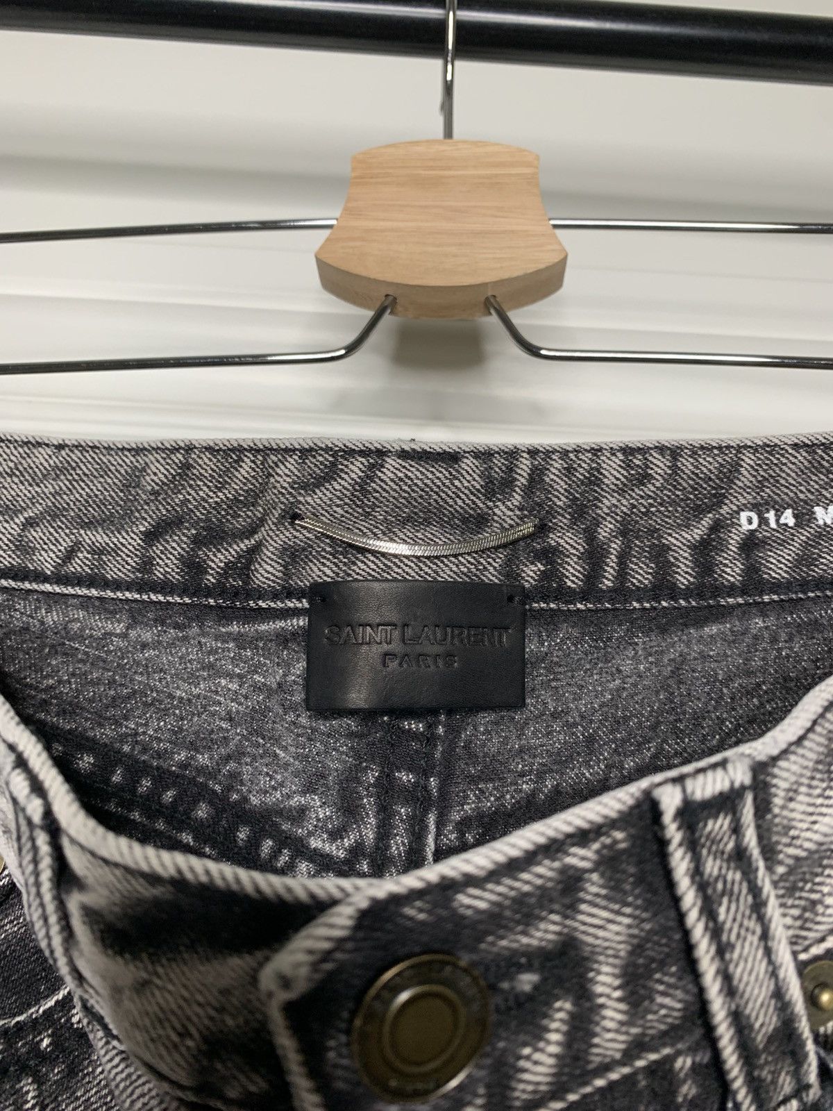 Saint Laurent Paris Saint Laurent Denim Jeans Grey Pants Size US 29 - 5 Thumbnail