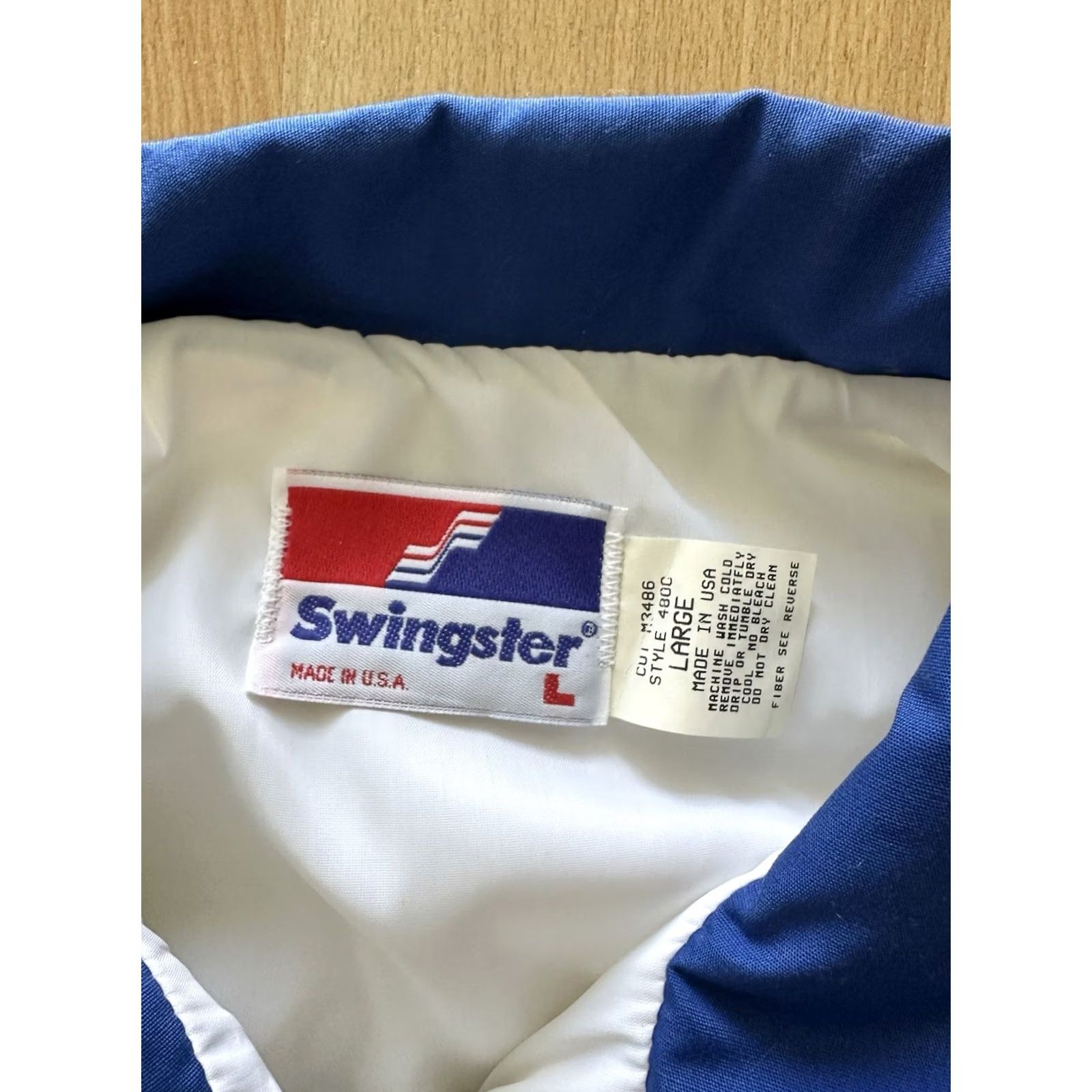 Vintage VINTAGE 80s Panasonic USA Bomber Jacket Unisex Large White Red Blue RARE Size US L / EU 52-54 / 3 - 5 Thumbnail
