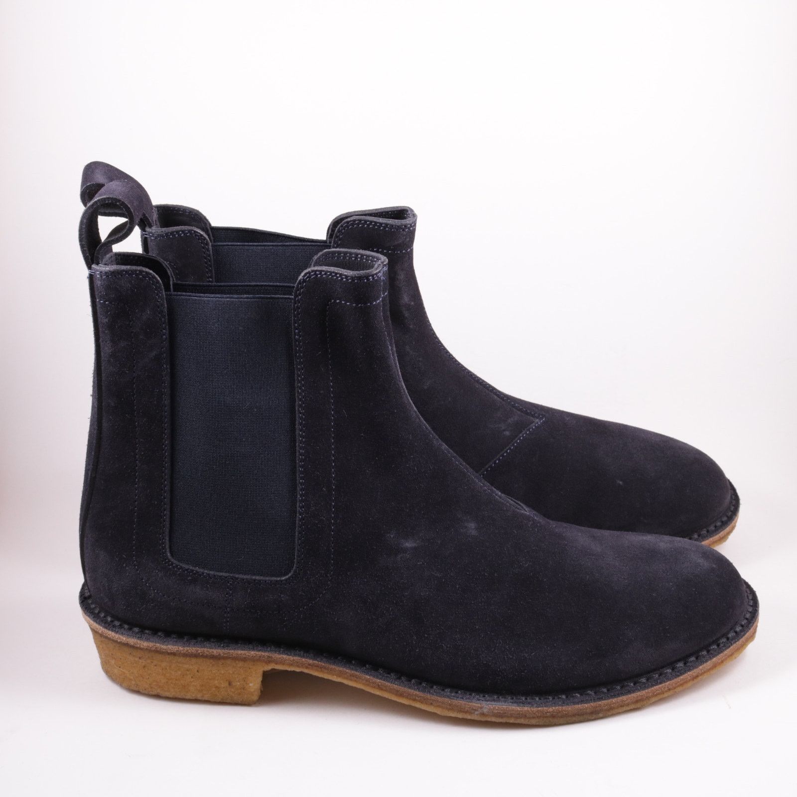 Bottega Veneta Bottega Veneta Suede Navy Chelsea Boots Size 47 / 14 Size US 14 / EU 47 - 3 Thumbnail