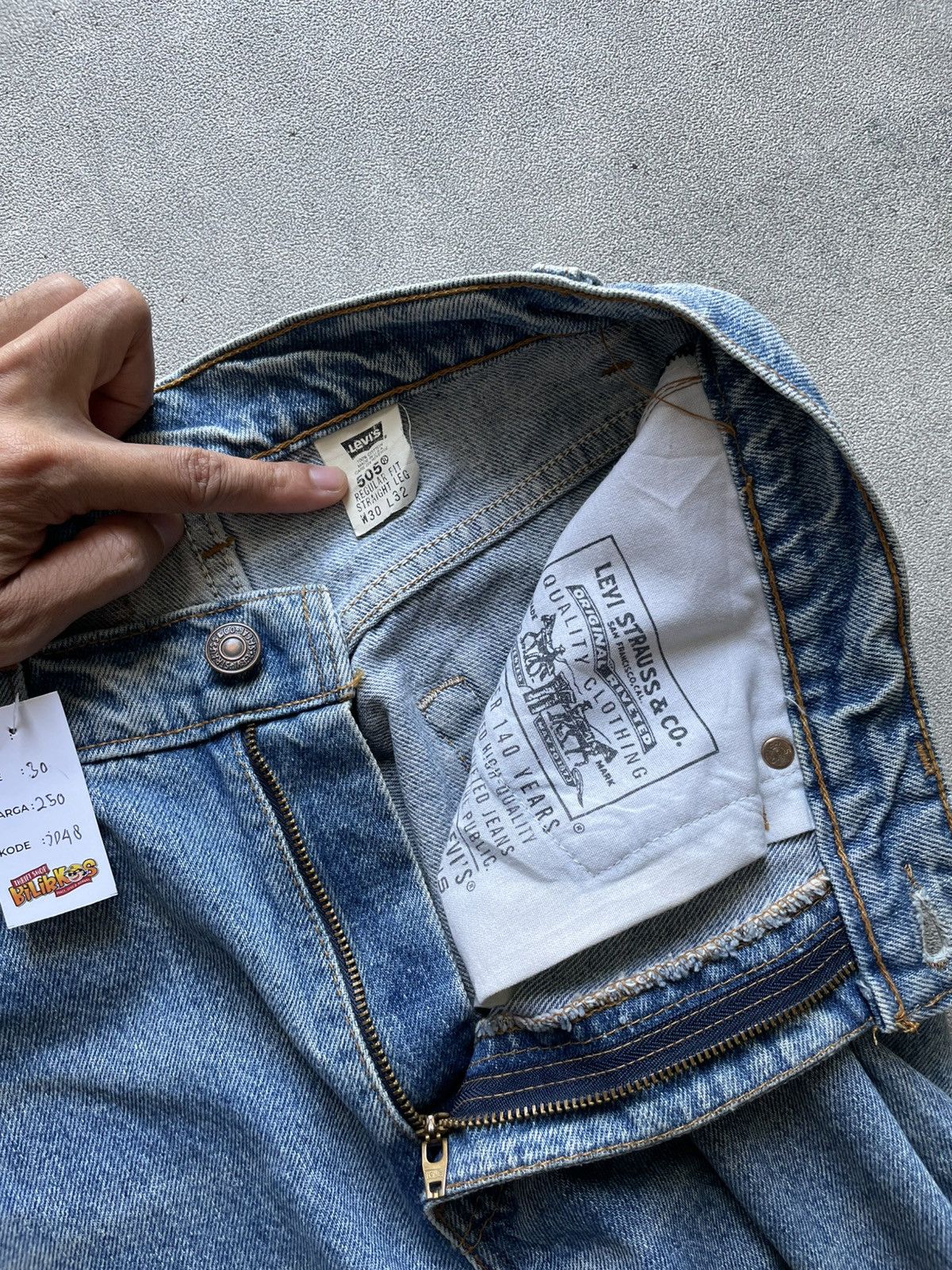 Levi's Vintage Clothing Vintage Levis 505 USA X Japanese Brand Size US 30 / EU 46 - 7 Thumbnail