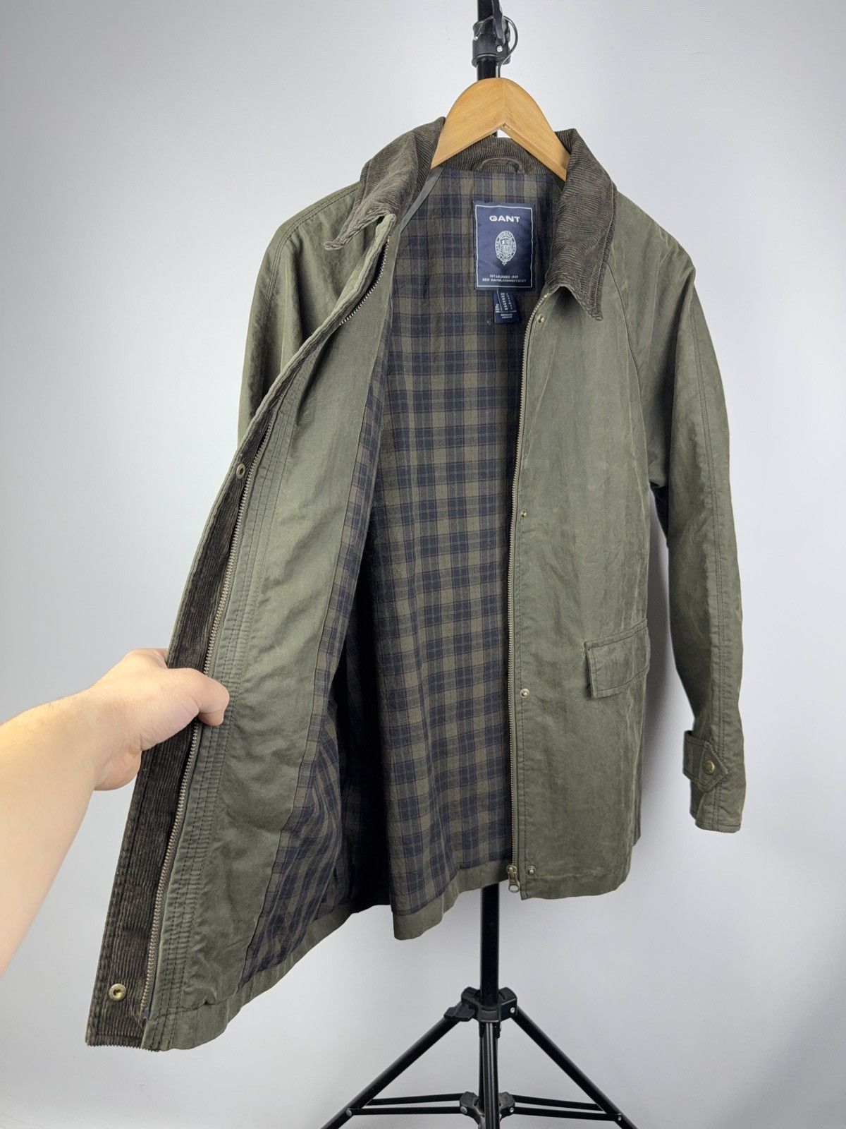 Gant Luxury London Cotton GANT Retro Wax Barbour style Jacket Size L / US 10 / IT 46 - 9 Thumbnail