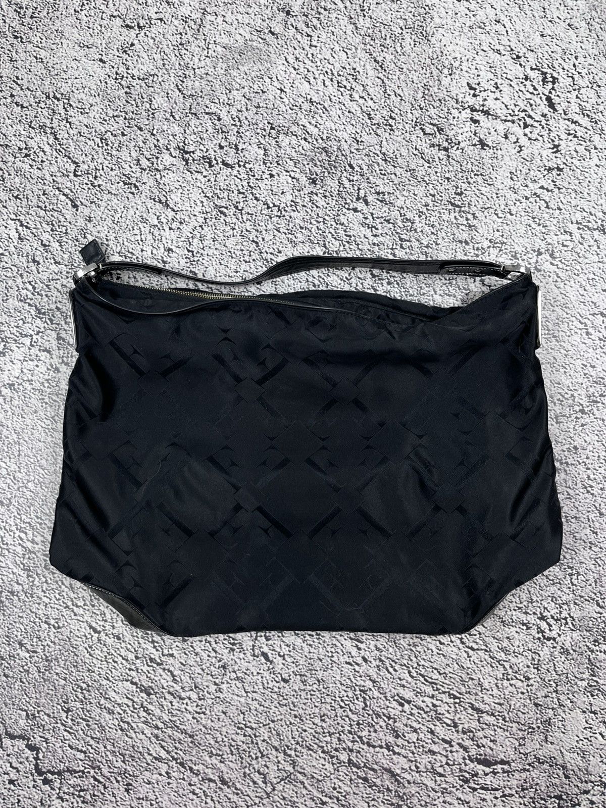 Gianfranco Ferre Vintage Ferre Milano F Monogrammed Logo Hobo Bag Gothic Size ONE SIZE - 17 Thumbnail