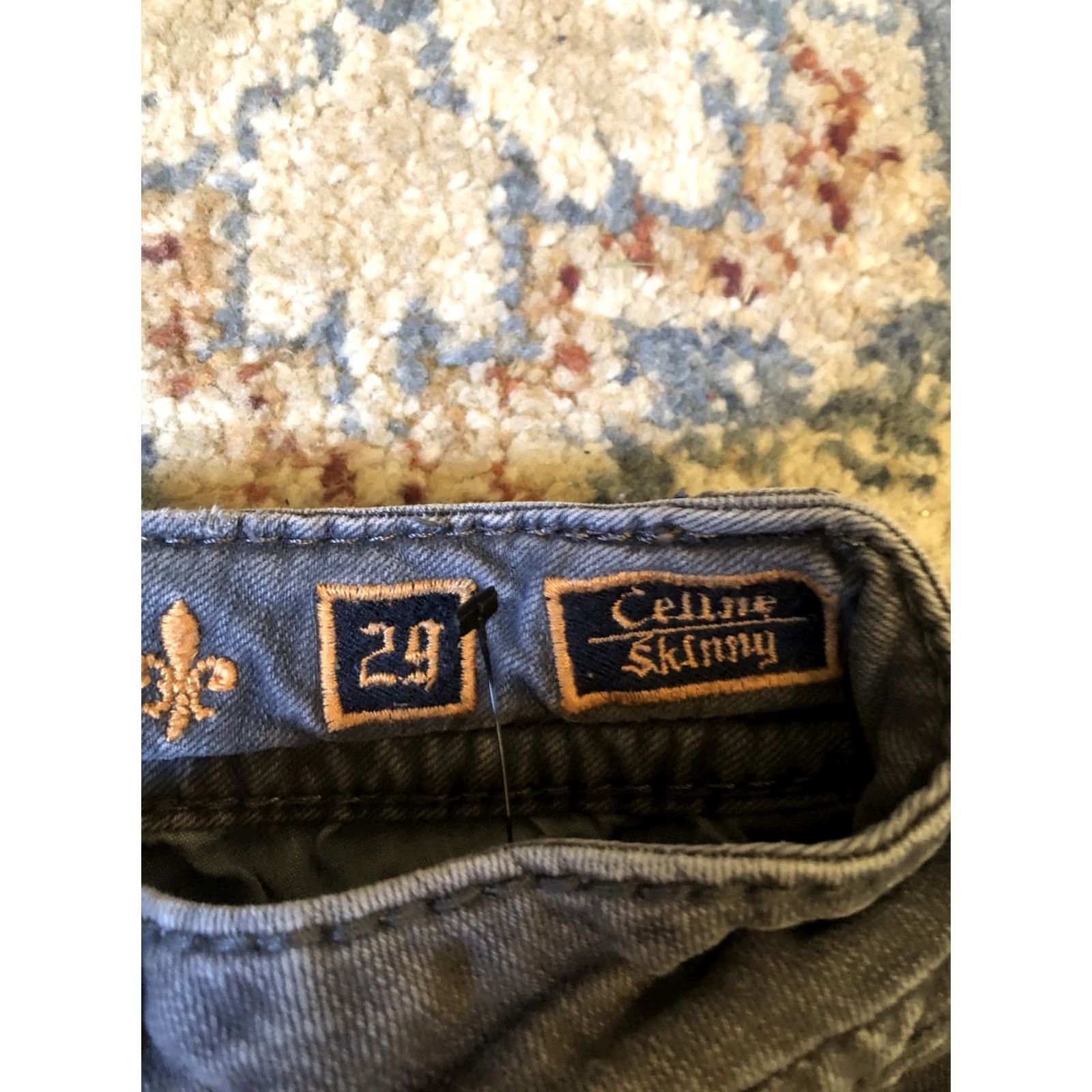 Vintage Rock Revival Jeans Women's Gray Size 29 Celine Skinny Size 29" - 6 Thumbnail