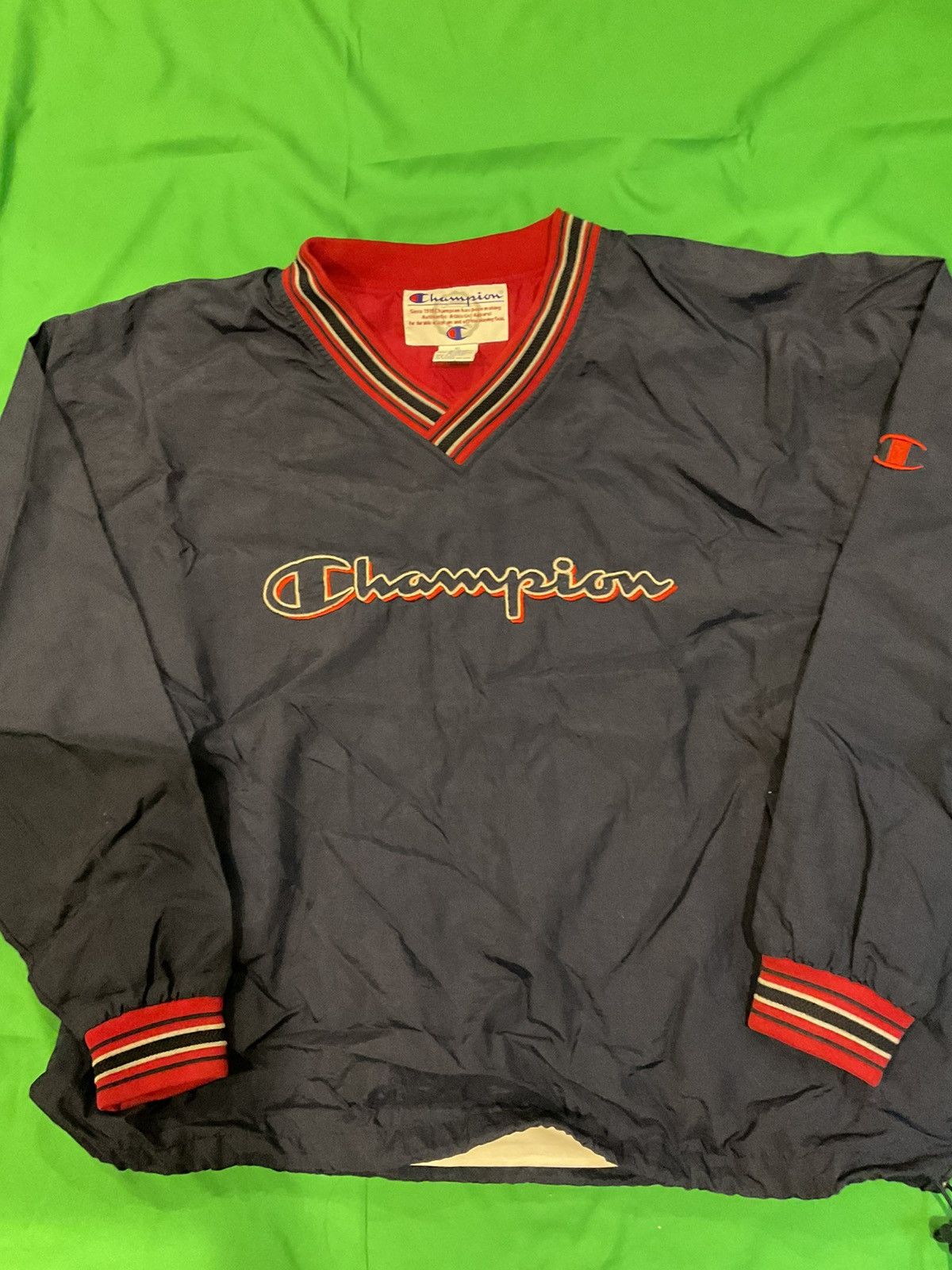 Champion × Vintage Vintage Champion windbreaker Crewneck Size US XL / EU 56 / 4 - 1 Thumbnail