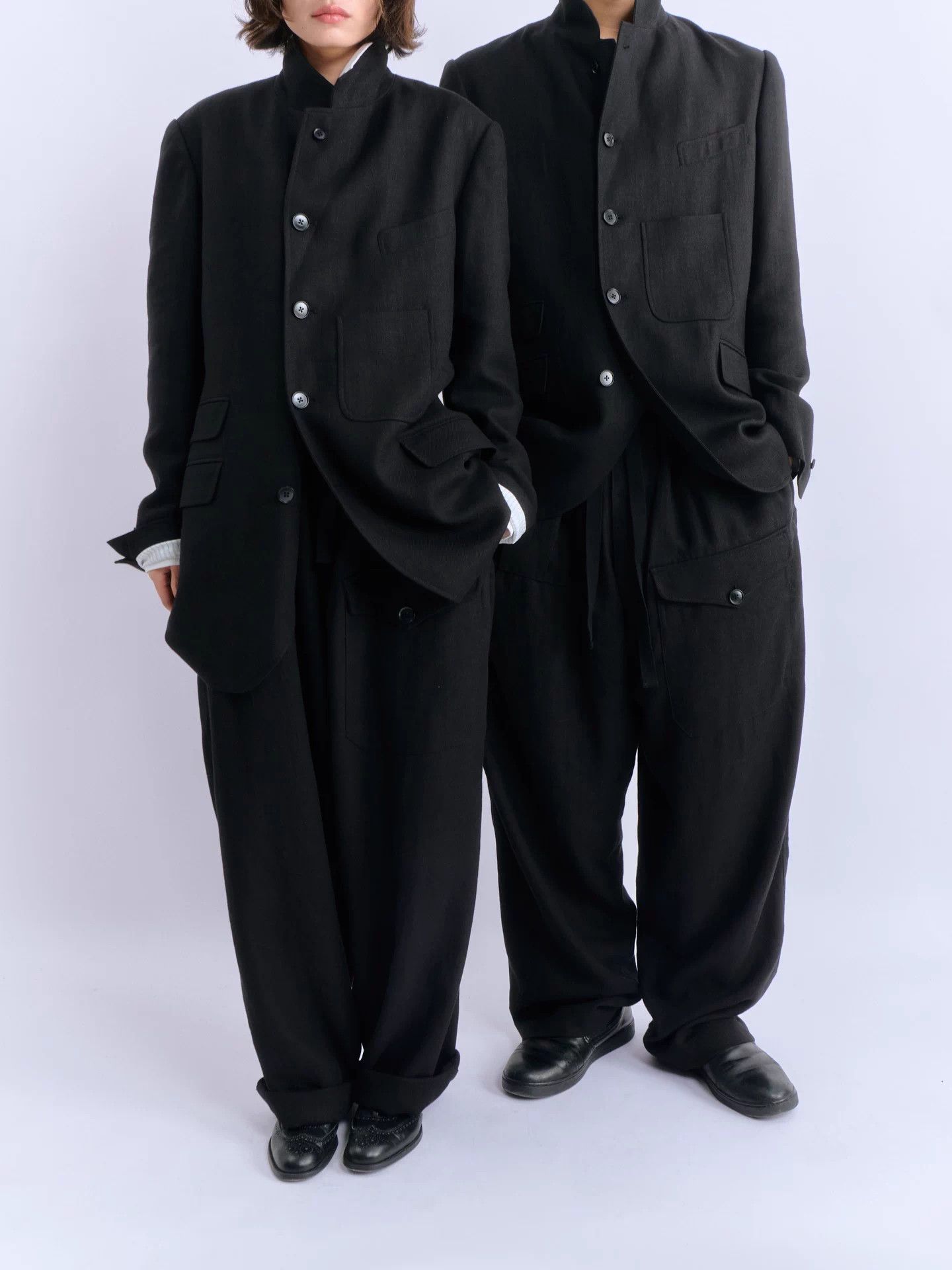 Other YUKIO SATO Ramie Tencel 5-Pocket Sack Jacket Size US S / EU 44-46 / 1 - 2 Thumbnail