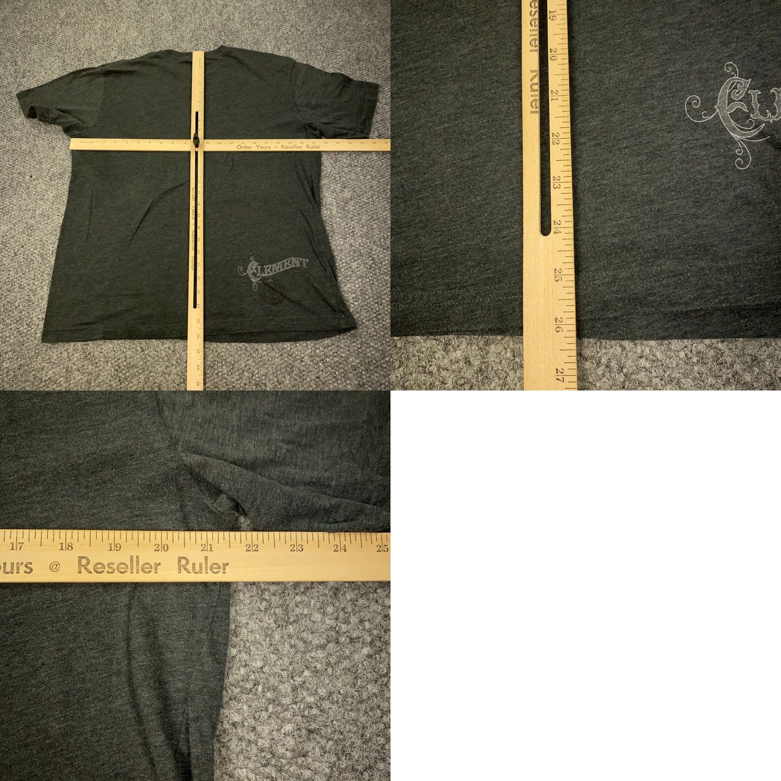Element Element Mens Shirt XL Gray Short Sleeve Graphic Tee Made In USA Size US XL / EU 56 / 4 - 8 Thumbnail
