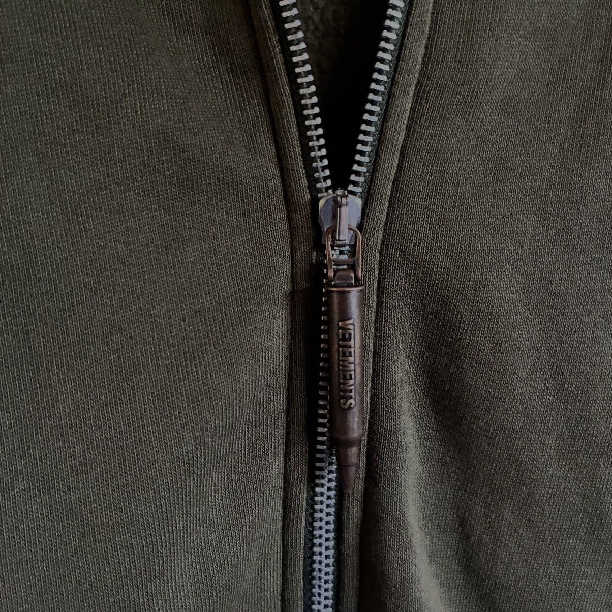 Vetements Vetements Olive Elbow Cut Bullet Zip Up Hoodie Size US S / EU 44-46 / 1 - 6 Thumbnail