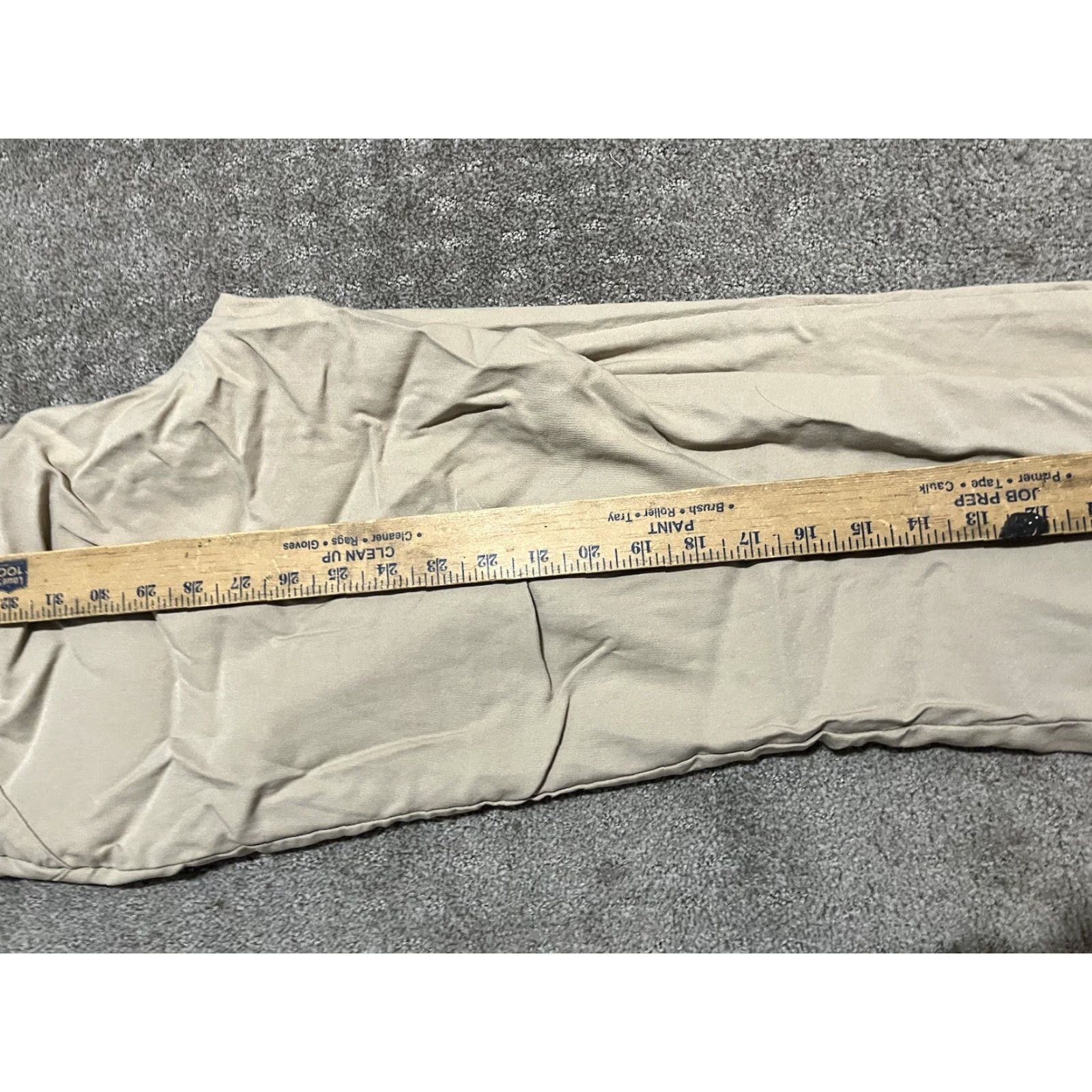 Calvin Klein Womens Calvin Klein Slim Leg Dress Pants Sz 10 Beige Rayon/Nylon/Spandex City Designer Slim Tapered Ankle Slits Wool? (Wait) Size 32" / US 10 / IT 46 - 6 Thumbnail