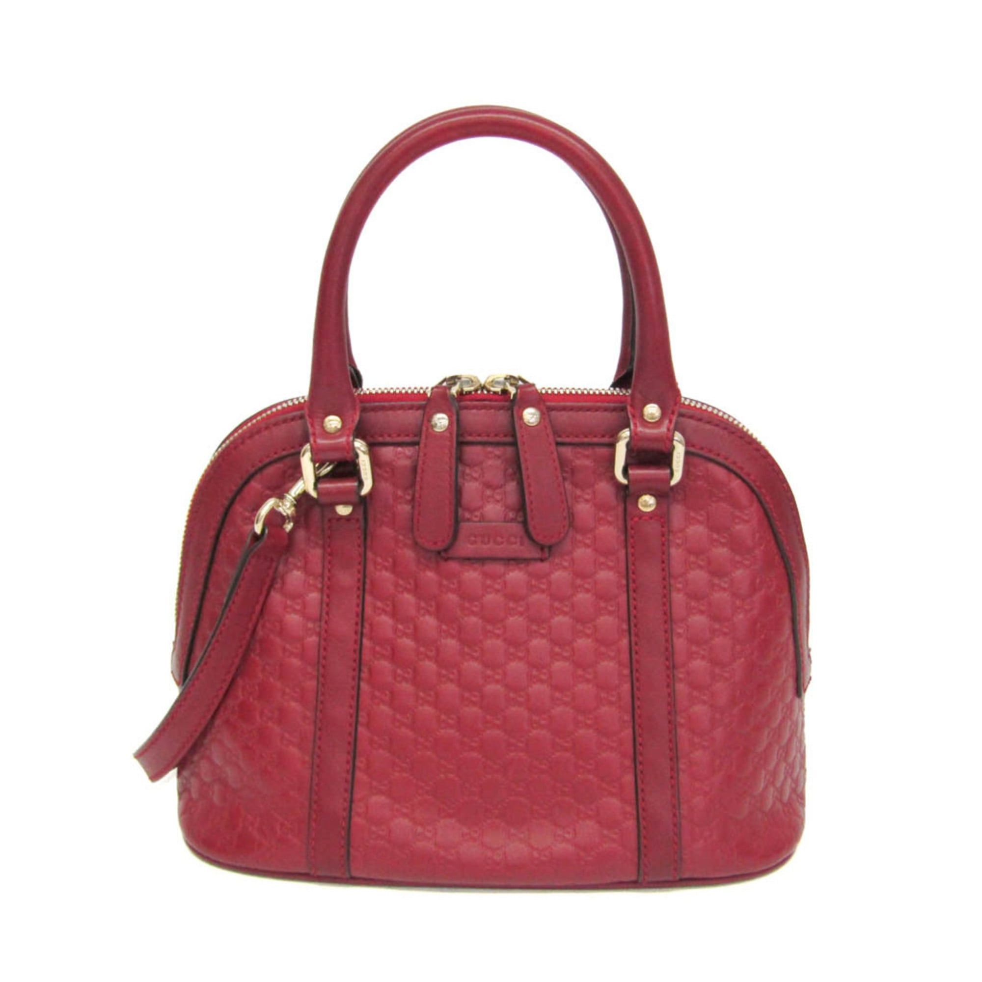 Gucci Gucci MicroGuccissima 449654 Women's Leather Handbag,Shoulder Bag Red Color Size ONE SIZE - 1 Thumbnail
