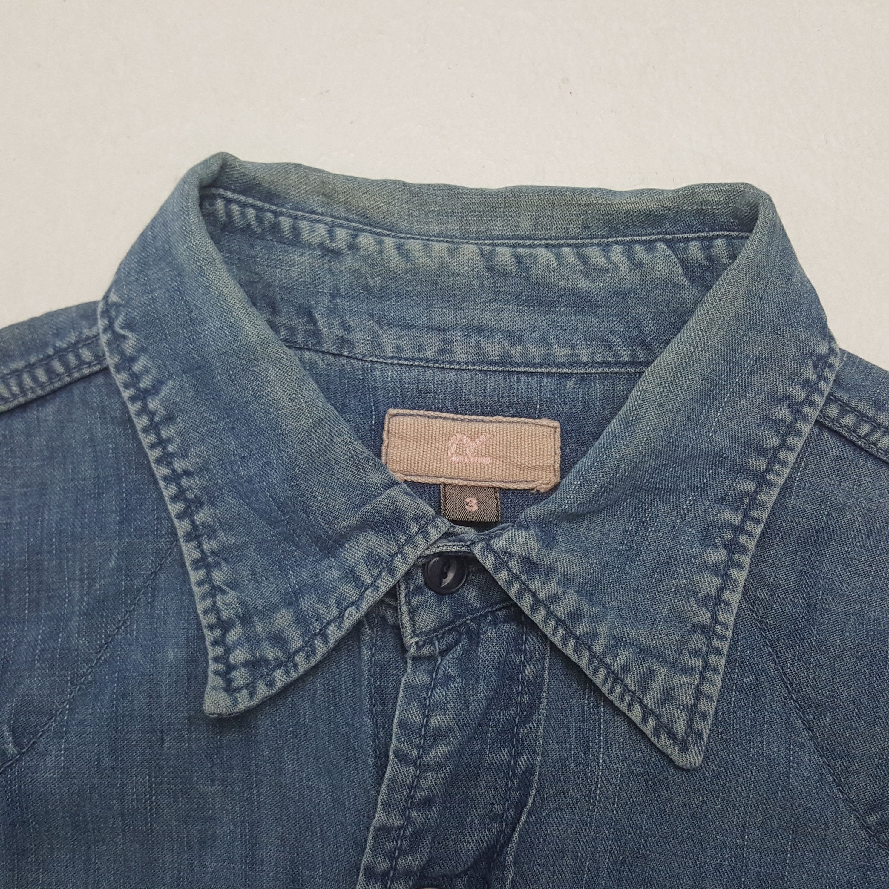 45rpm Vintage 45rpm Japanese Brand Denim Button Shirt Size US XS / EU 42 / 0 - 4 Thumbnail
