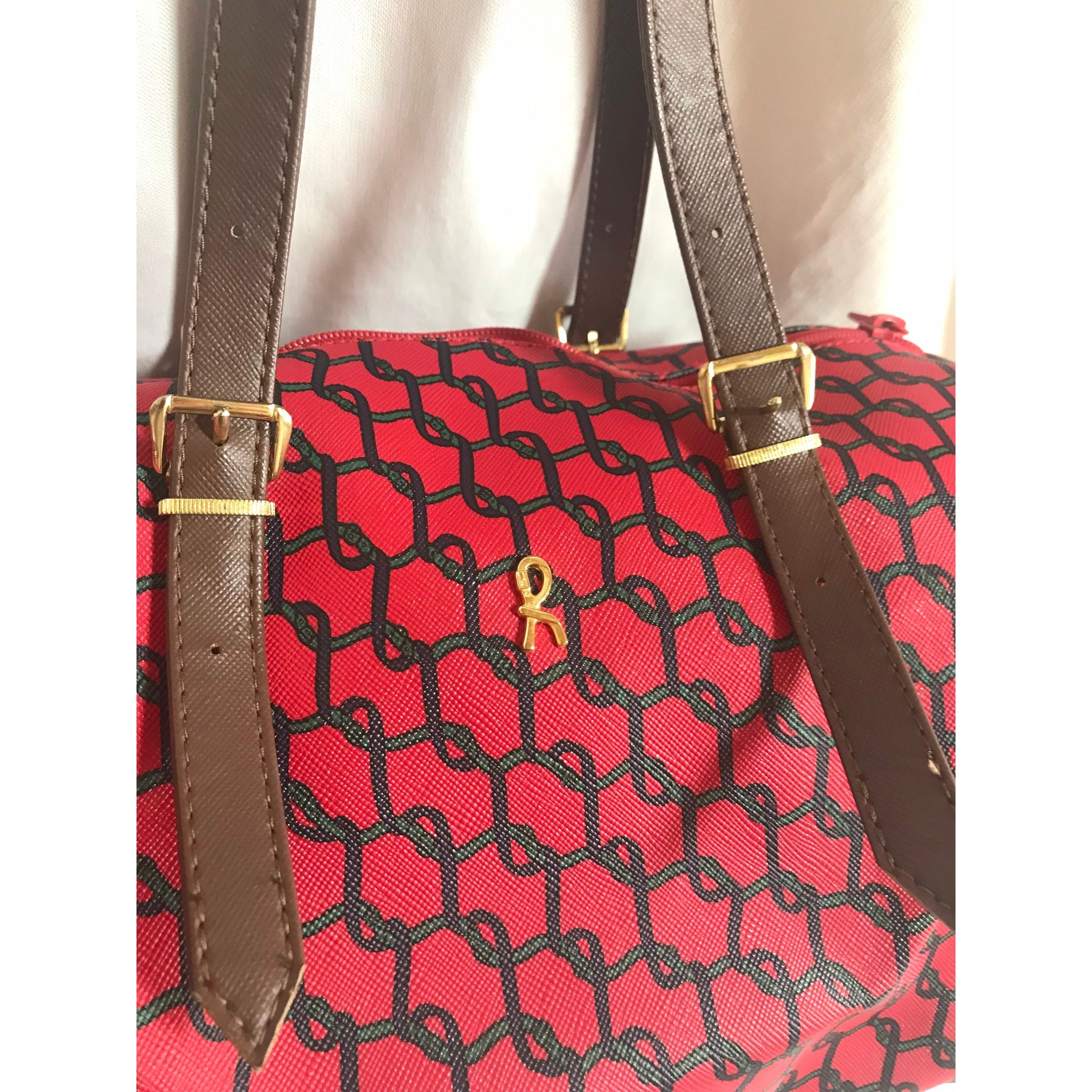 Roberta di Camerino Vintage Roberta di Camerino red, green and navy handbag Size ONE SIZE - 3 Thumbnail