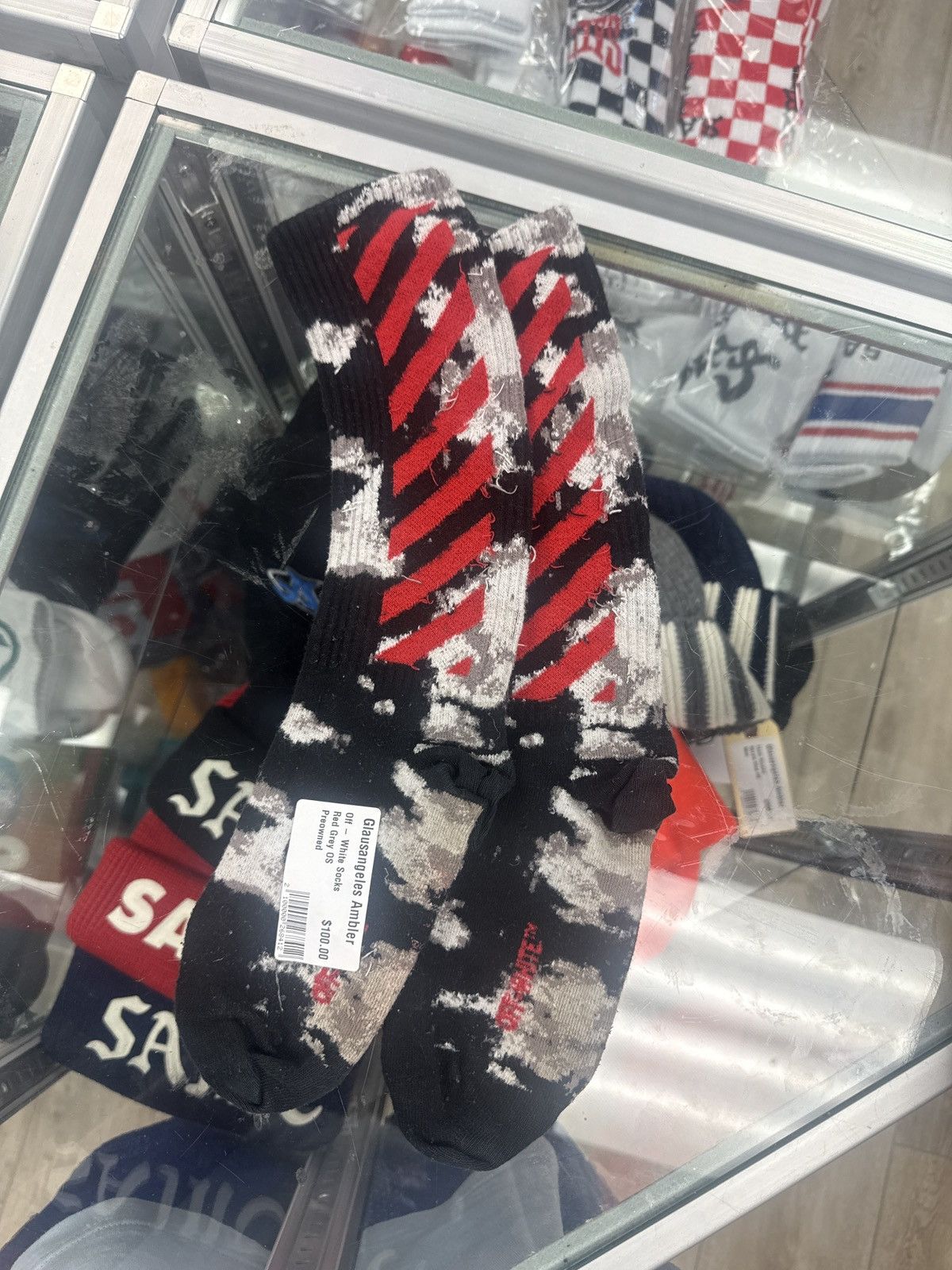 Off white socks of
