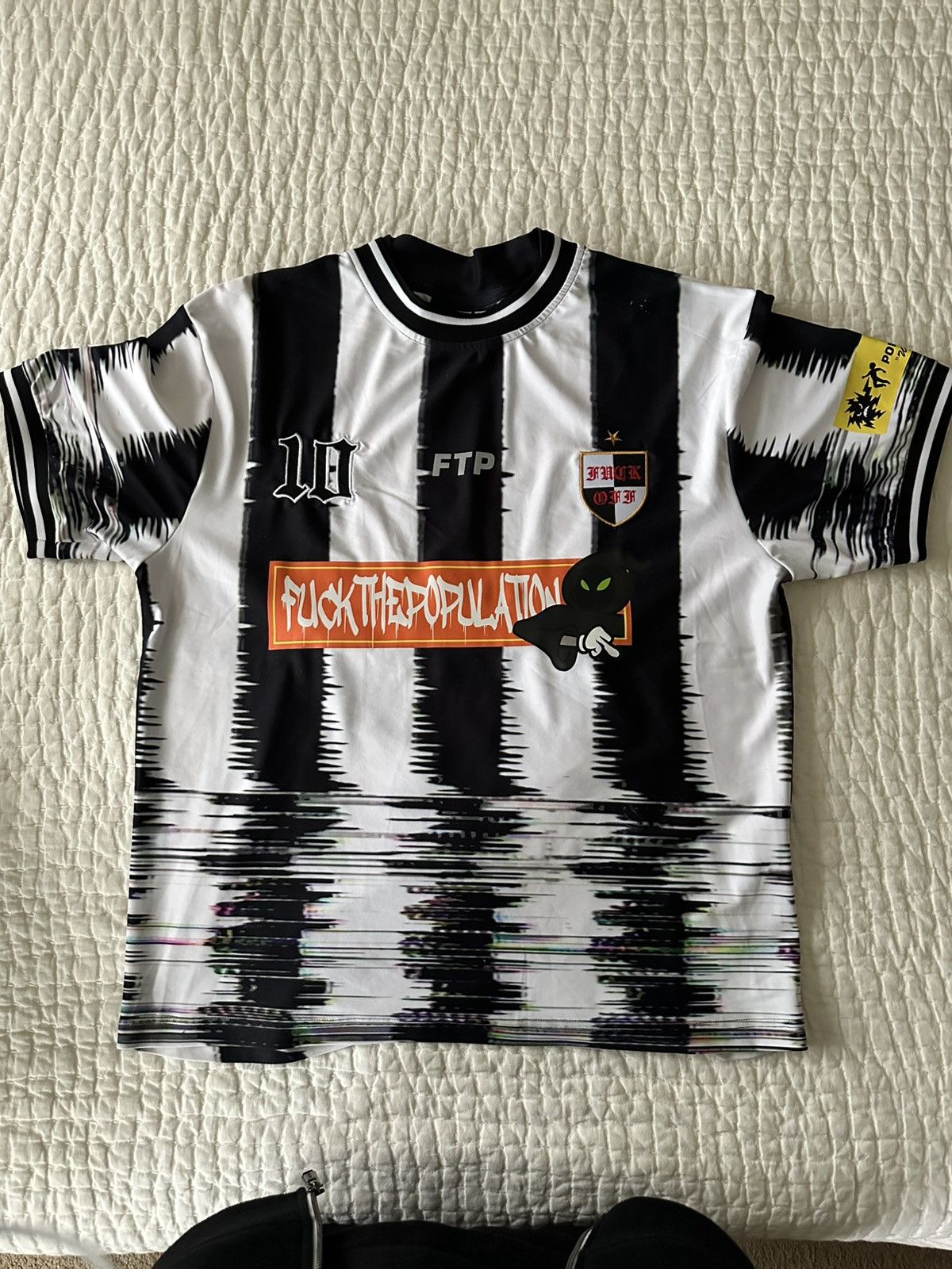 Fuck The Population Ftp distorted soccer jersey Size US M / EU 48-50 / 2 - 1 Thumbnail