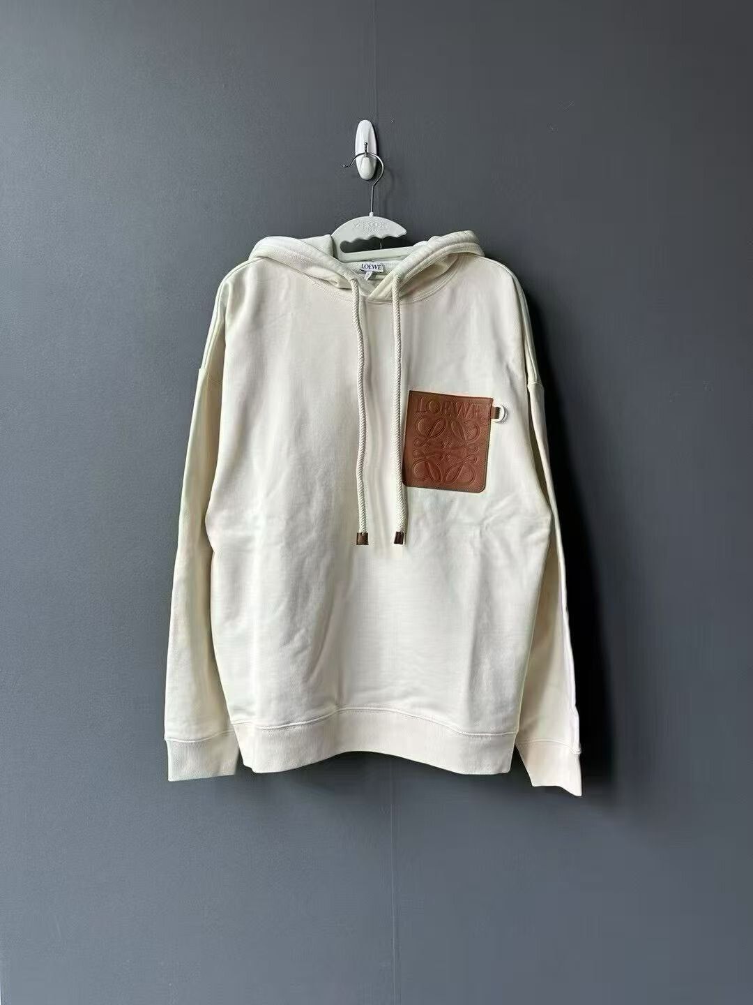 Loewe Leather Patch Hoodie
