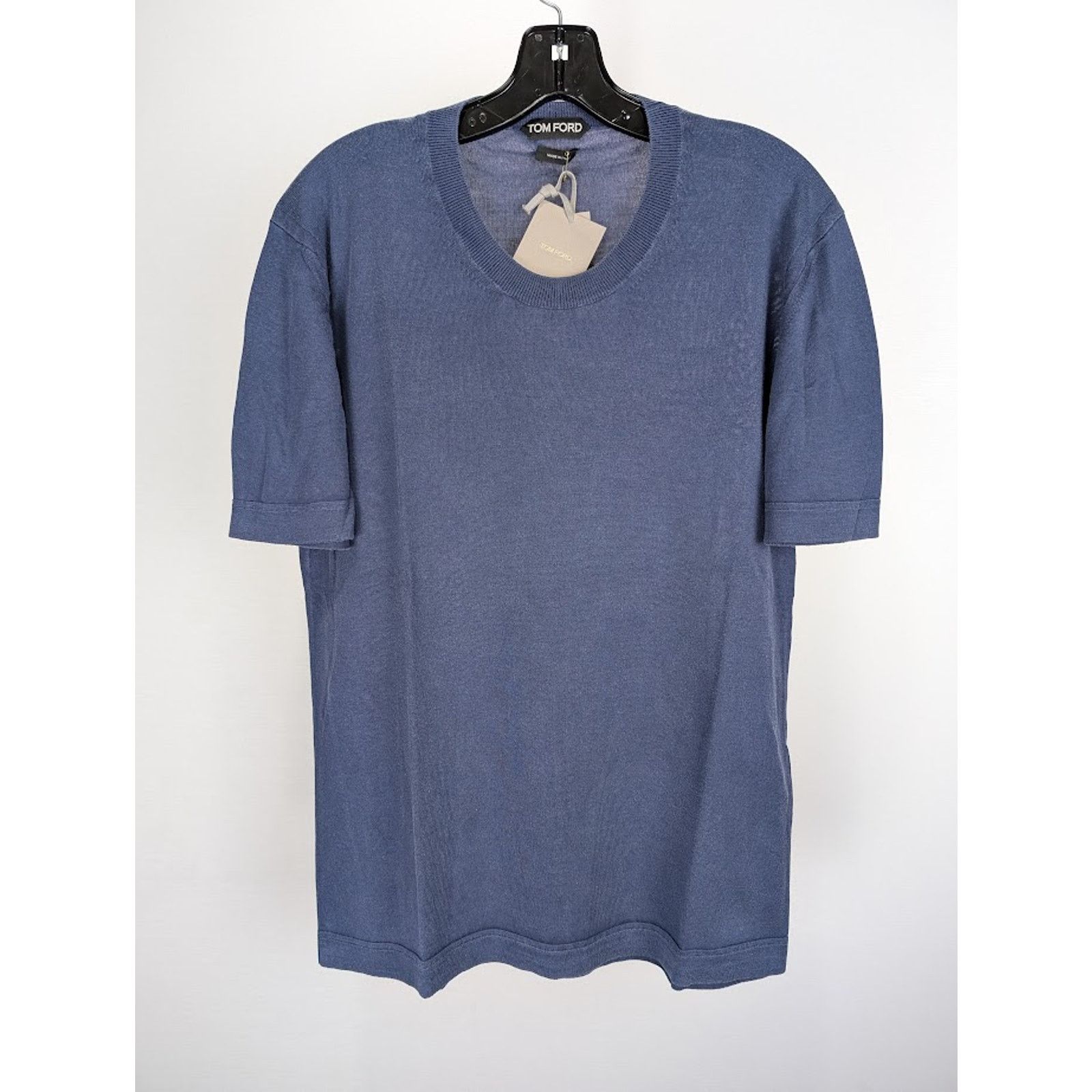 Tom Ford o1rshd1 Short Sleeve T-Shirt in Dark Blue Size US L / EU 52-54 / 3 - 1 Thumbnail