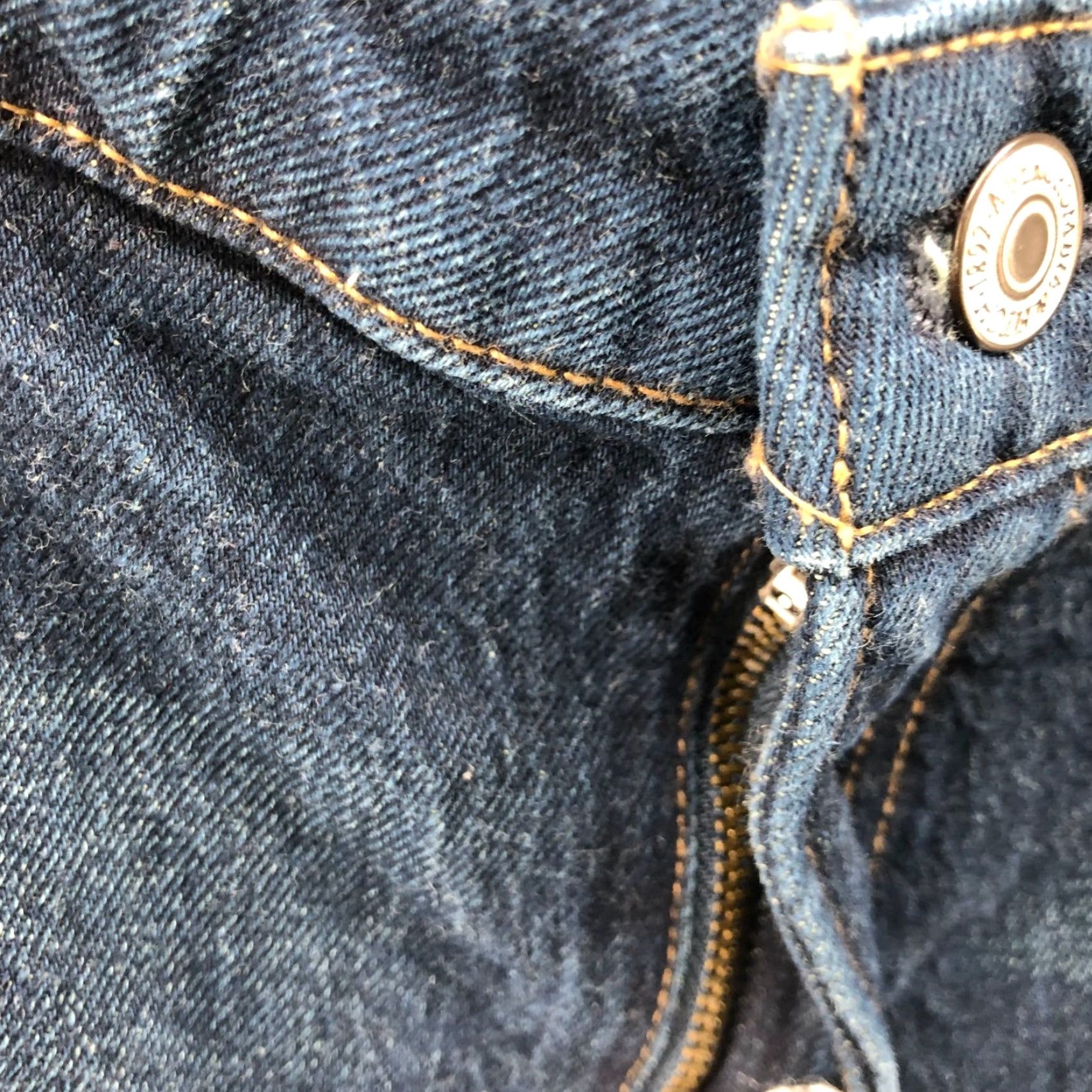 Abercrombie & Fitch Abercrombie & Fitch Jeans Women 34P Blue Dark Wash Mid Rise 90s Straight 5-Pocket Denim Cotton Blend Petite Inseam 28in Vintage No Size 24" / US 00 / IT 34 - 6 Thumbnail