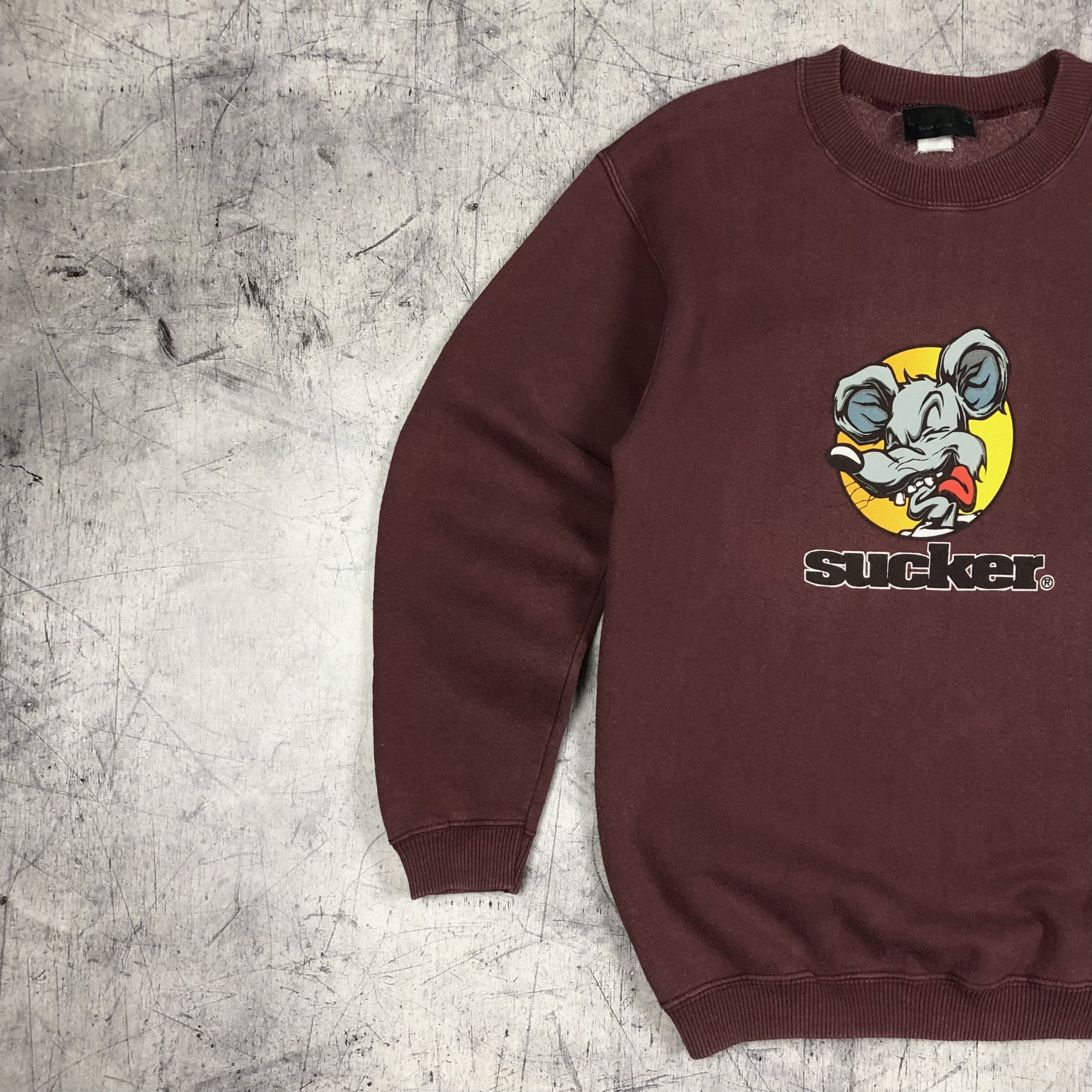 Vintage Vintage 90s Sucker Brand Rat Skateboard Sweatshirt Size US M / EU 48-50 / 2 - 5 Thumbnail