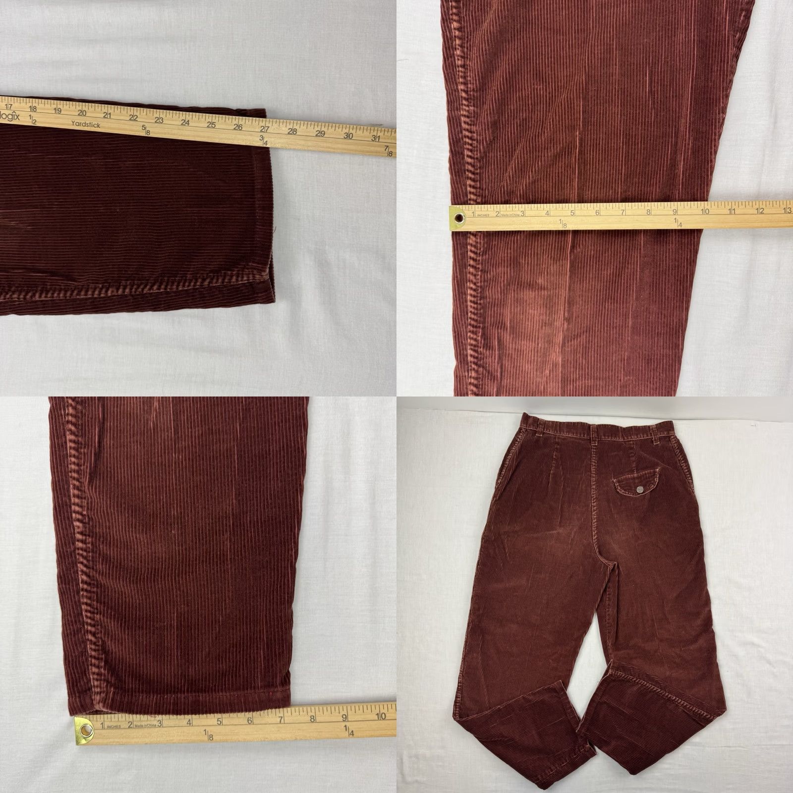 Sears VINTAGE Sears Jr Bazaar Corduroy Pants Womens 28x27 High Waist Hippie 70s 60s Pants Size 28" / US 6 / IT 42 - 9 Thumbnail