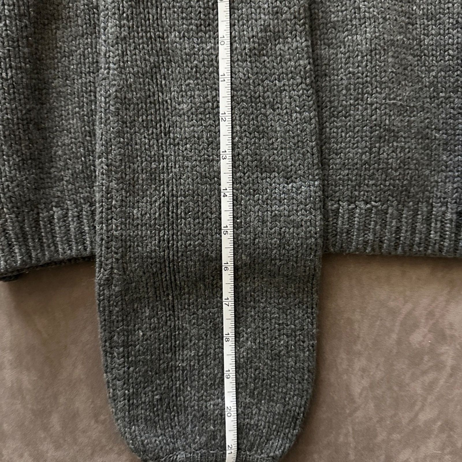 Campia Moda XS Moda International Gray Knit Cowl Sweater Size XS / US 0-2 / IT 36-38 - 6 Thumbnail
