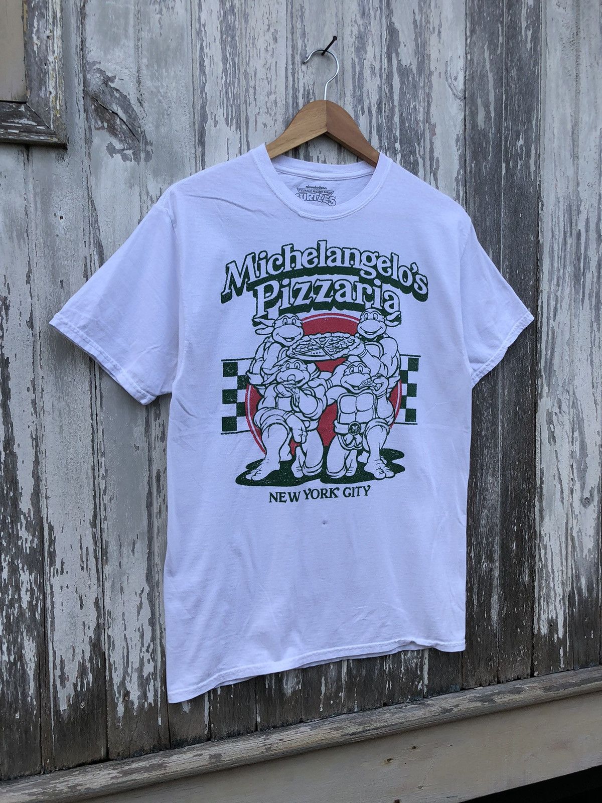 Cartoon Network Teenage Mutant Ninja Turtles Michelangelo Pizzaria Tee Size US M / EU 48-50 / 2 - 5 Thumbnail