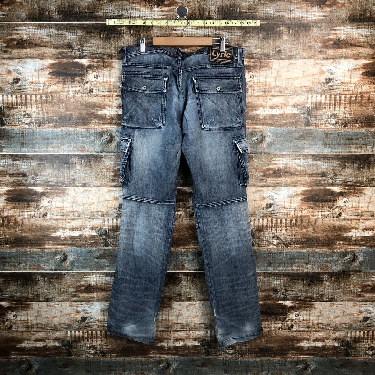 Japanese Brand DL Lyric utility Black Multipocket Denim Pants #A2070 Size US 33 - 14 Thumbnail