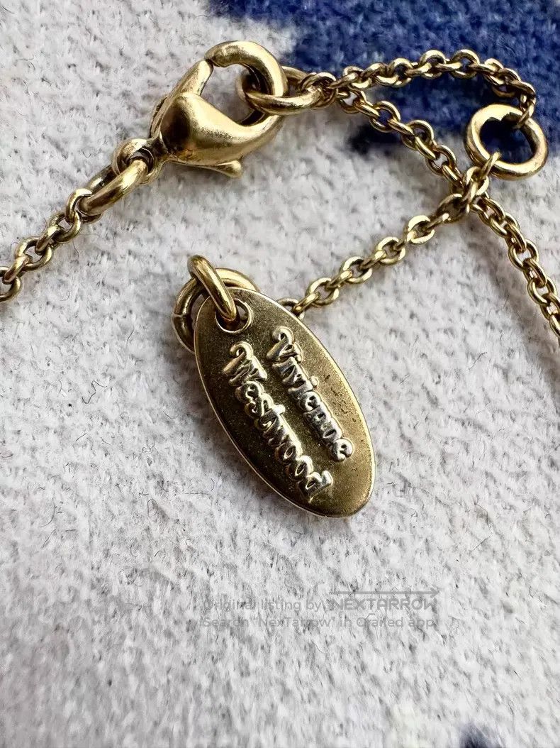 Vivienne Westwood Vivienne Westwood Wax seal heart-shaped Saturn necklace Size ONE SIZE - 4 Thumbnail
